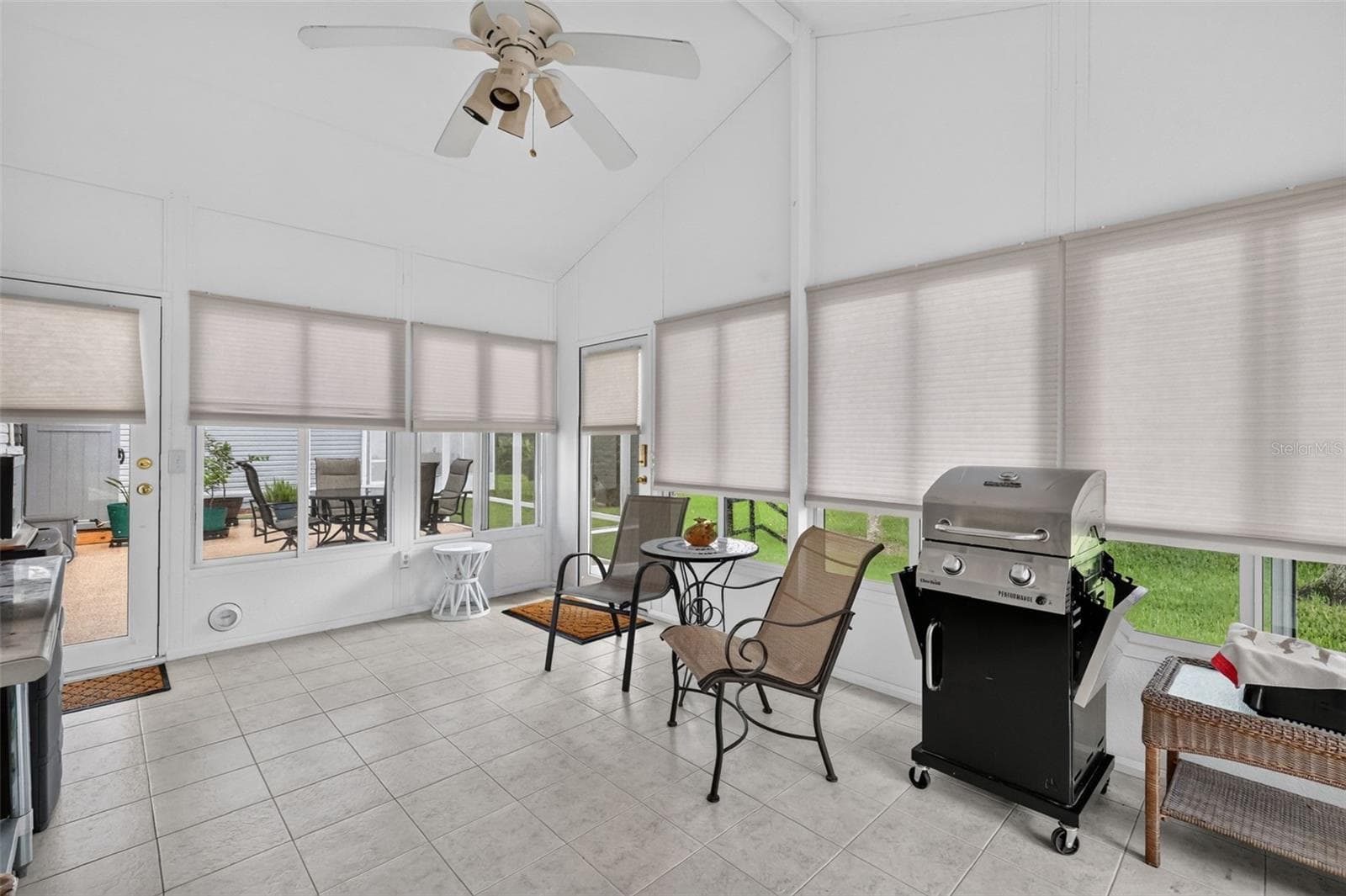 Glass Door to Birgcage - Door to Backyard - 1503 ESCANDON PL, THE VILLAGES