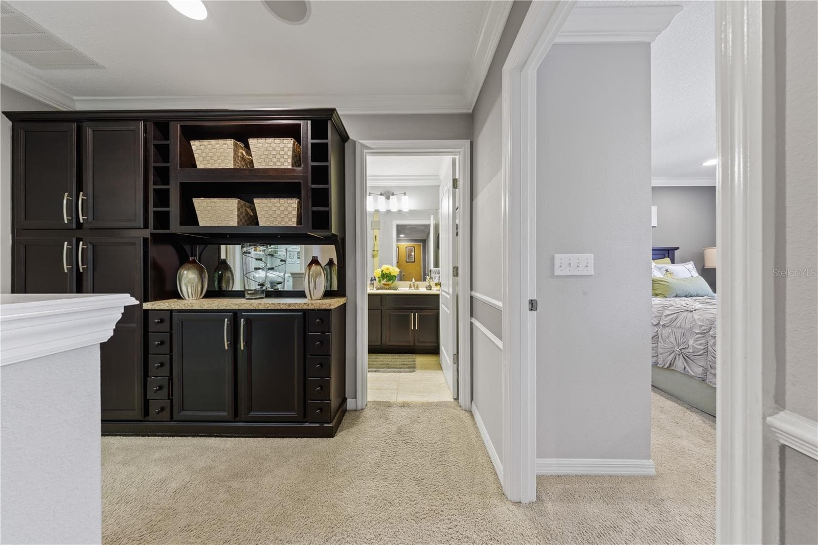 custom storage cabinetry in the hallway - 215 MAYBECK, SANFORD