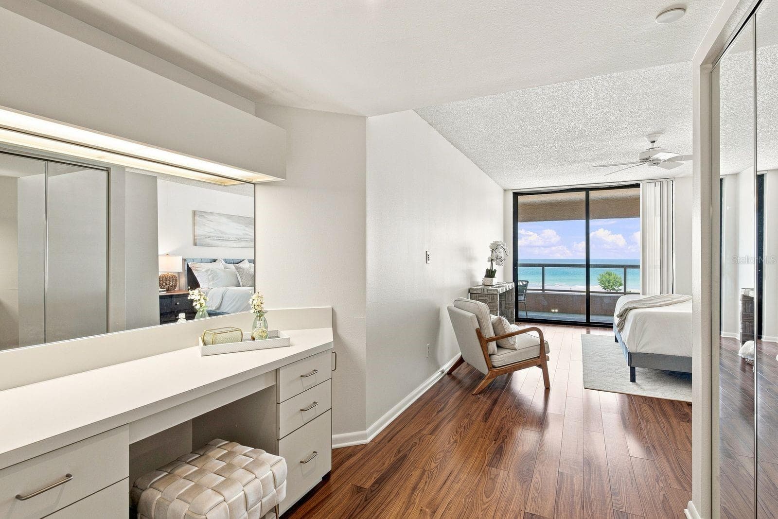 Vanity in Primary Bedroom - 1310 GULF BLVD #4D, CLEARWATER BEACH