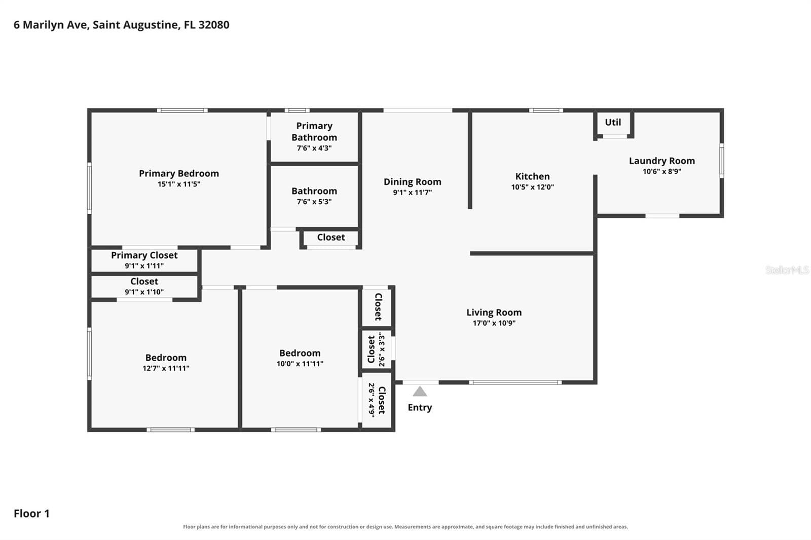 Floor Plan - 6 MARILYN AVE, ST AUGUSTINE
