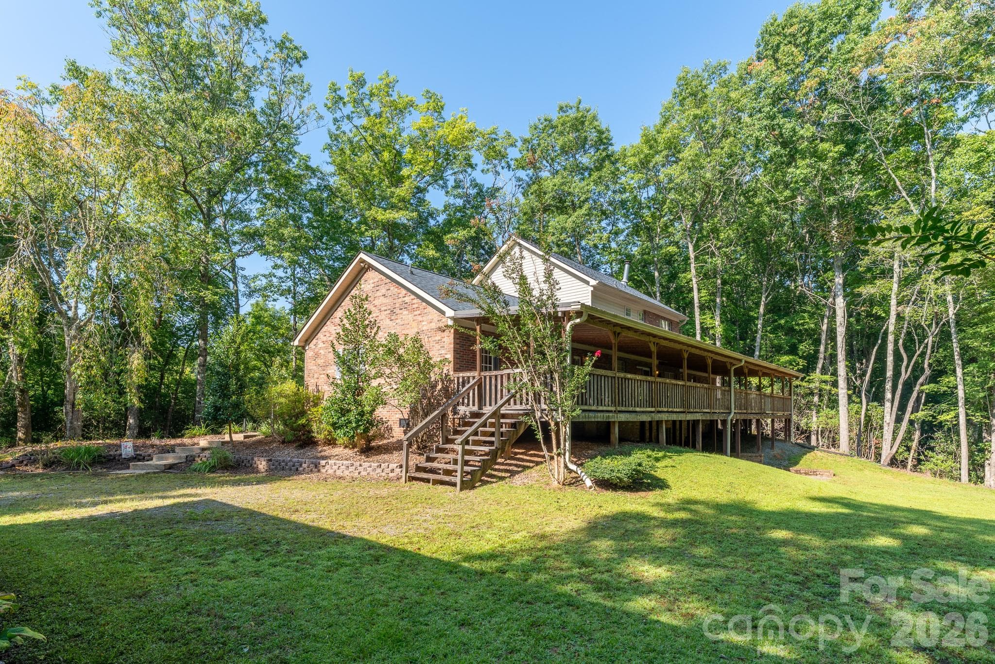 Back covered porch - 1886 Tanasee Gap Road, Balsam Grove