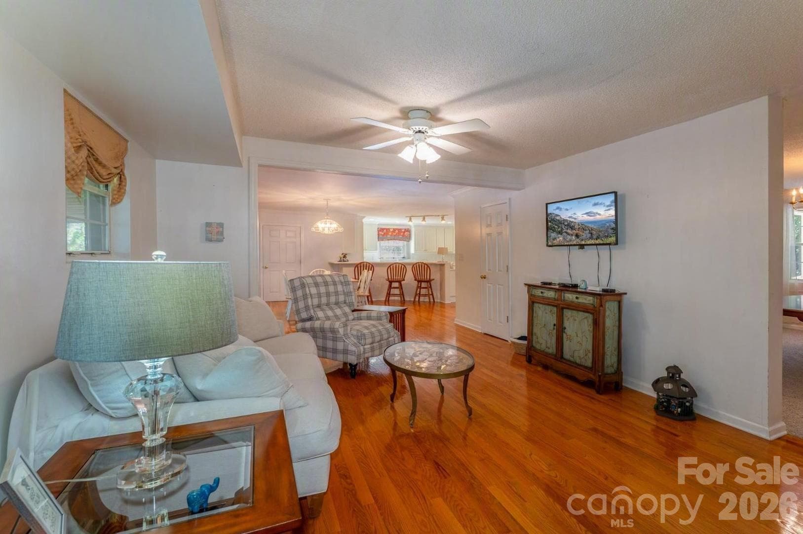 This connects the kitchen area to the living room - 1886 Tanasee Gap Road, Balsam Grove