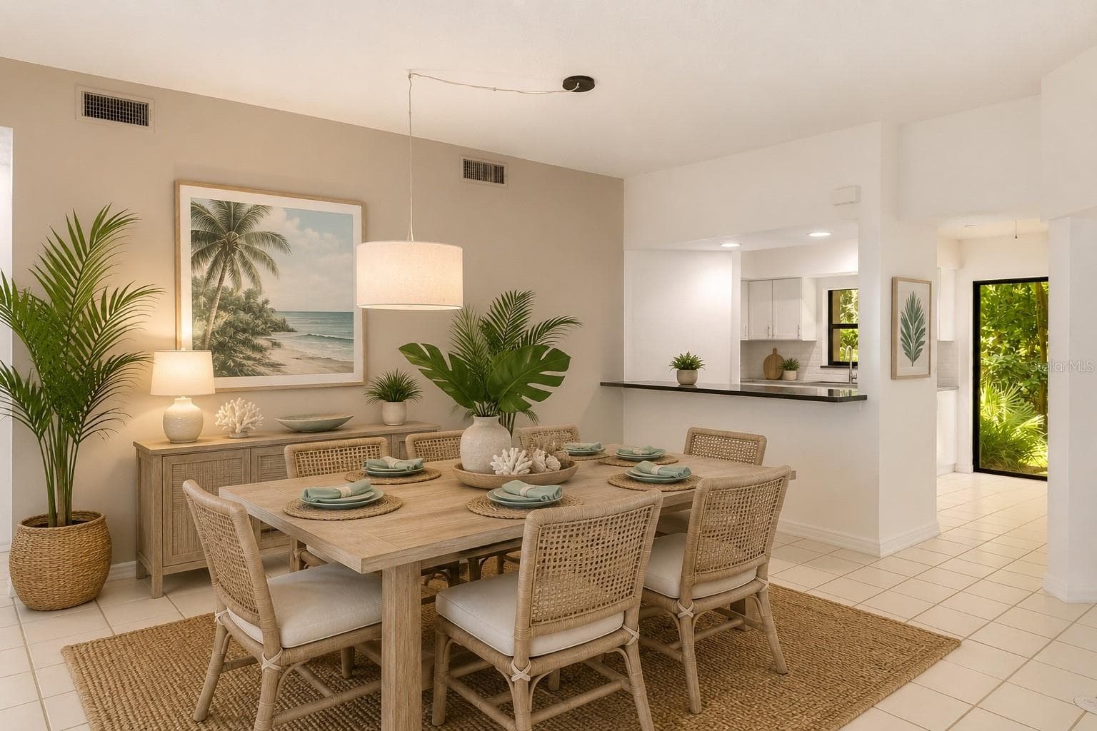 Dining Room Virtual Staged - 1678 STARLING DR #102, SARASOTA