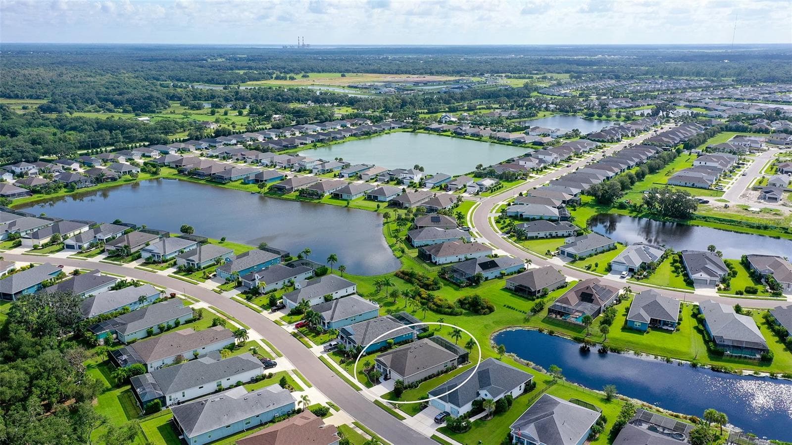 Aerial view - 13667 OLD CREEK CT, PARRISH