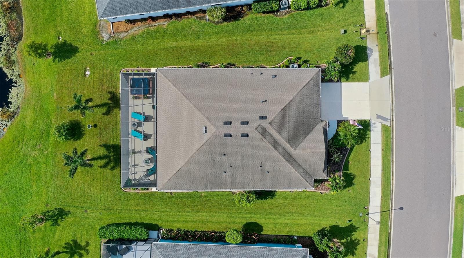 Aerial view - 13667 OLD CREEK CT, PARRISH