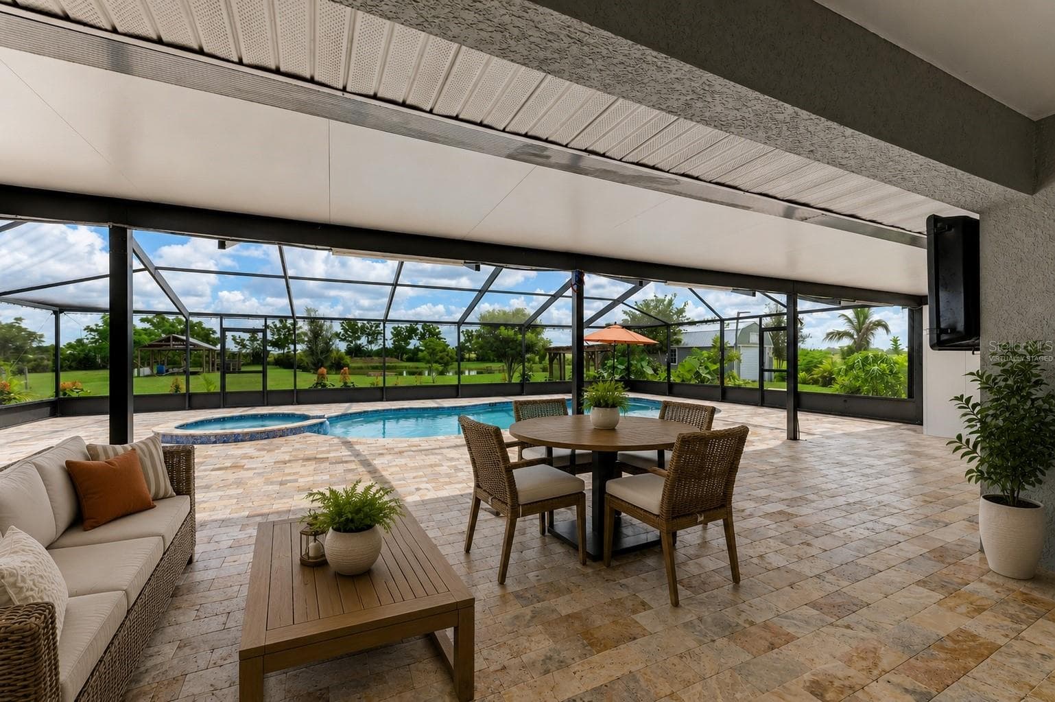 Virtually Staged Lanai - 7635 WAUCHULA RD, MYAKKA CITY
