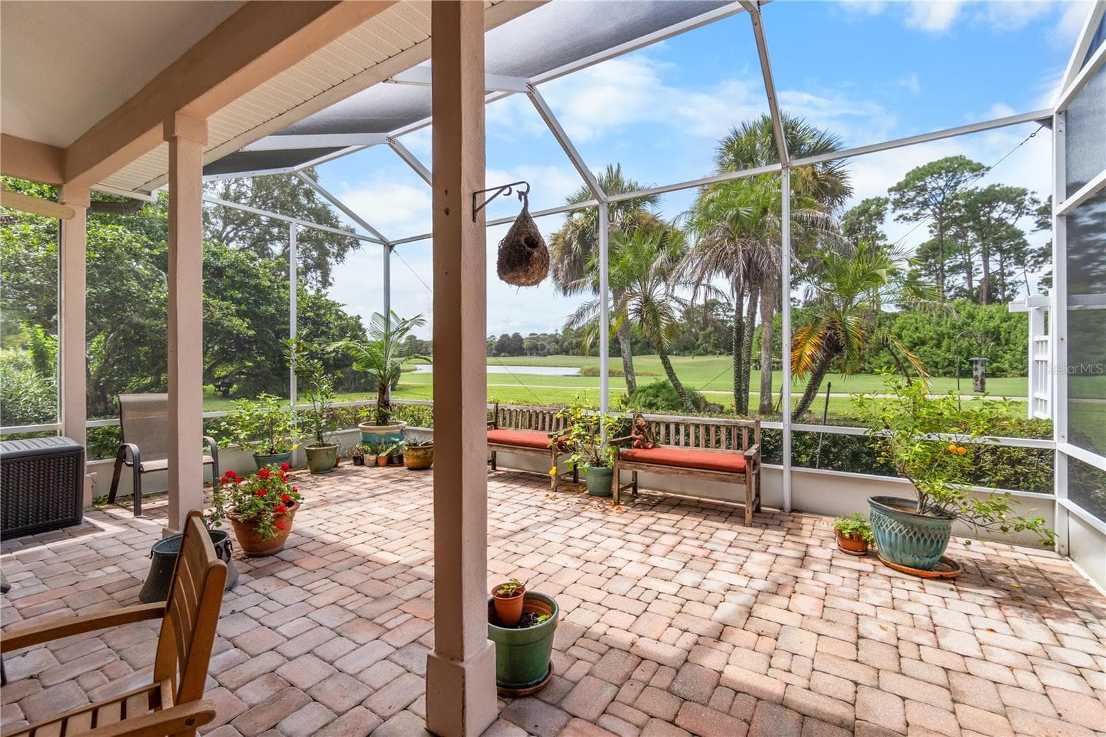 The lanai has lots of room for relaxing and entertainment - 82 LAGARE ST, PALM COAST