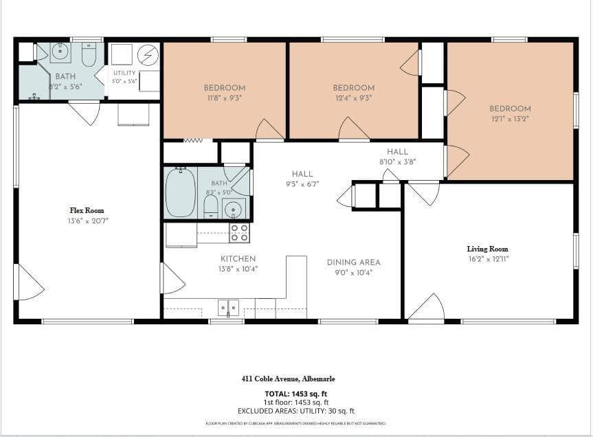 Single Family Residence at 411 Coble Avenue, Albemarle, photo 3 of 30