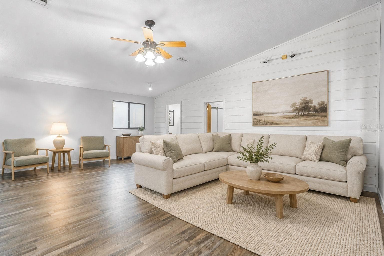 Virtually Staged Living Room - 1268 MCGREGOR RD, DELAND