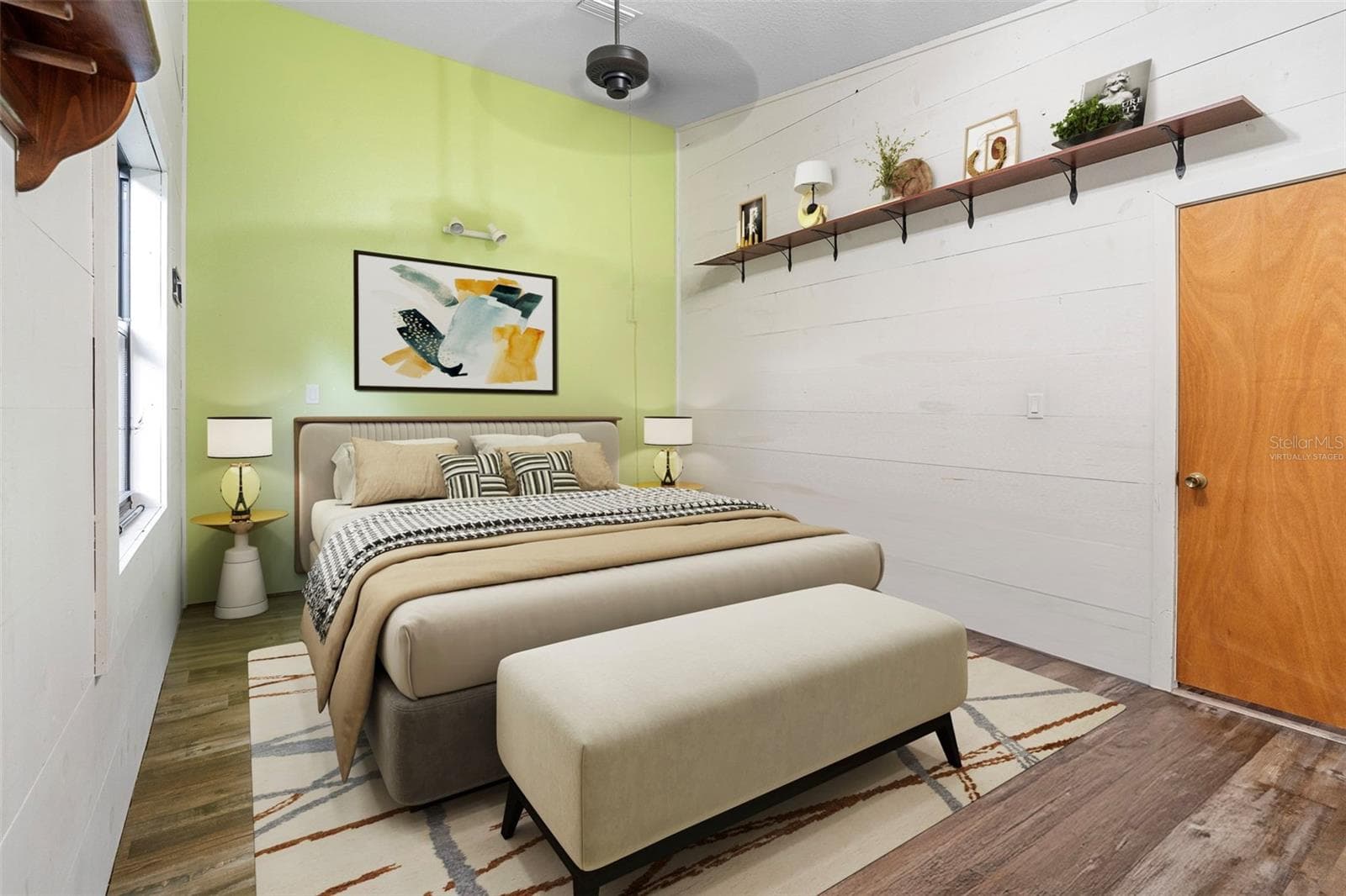 Virtually Staged Main home first floor bedroom 2 - 1268 MCGREGOR RD, DELAND