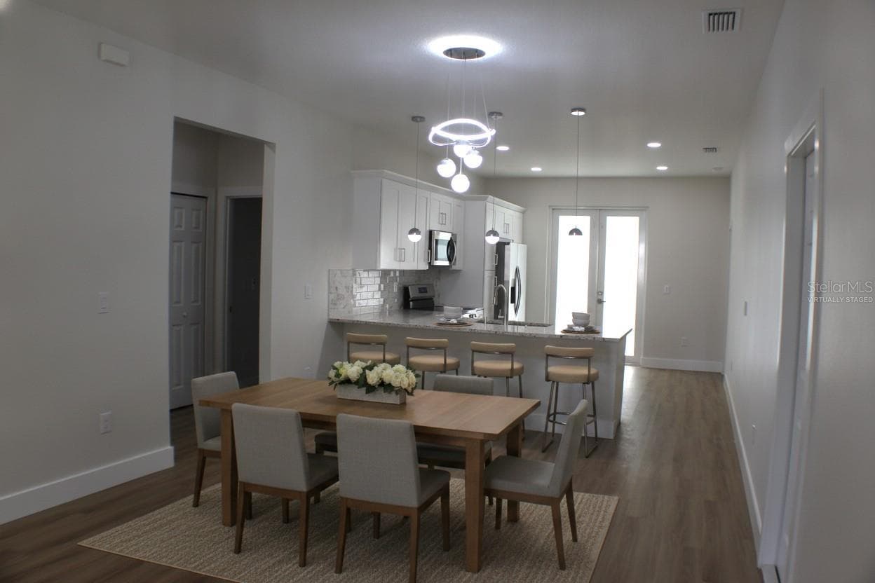 “virtually staged” Dining Room - 3712 N 36TH ST, TAMPA
