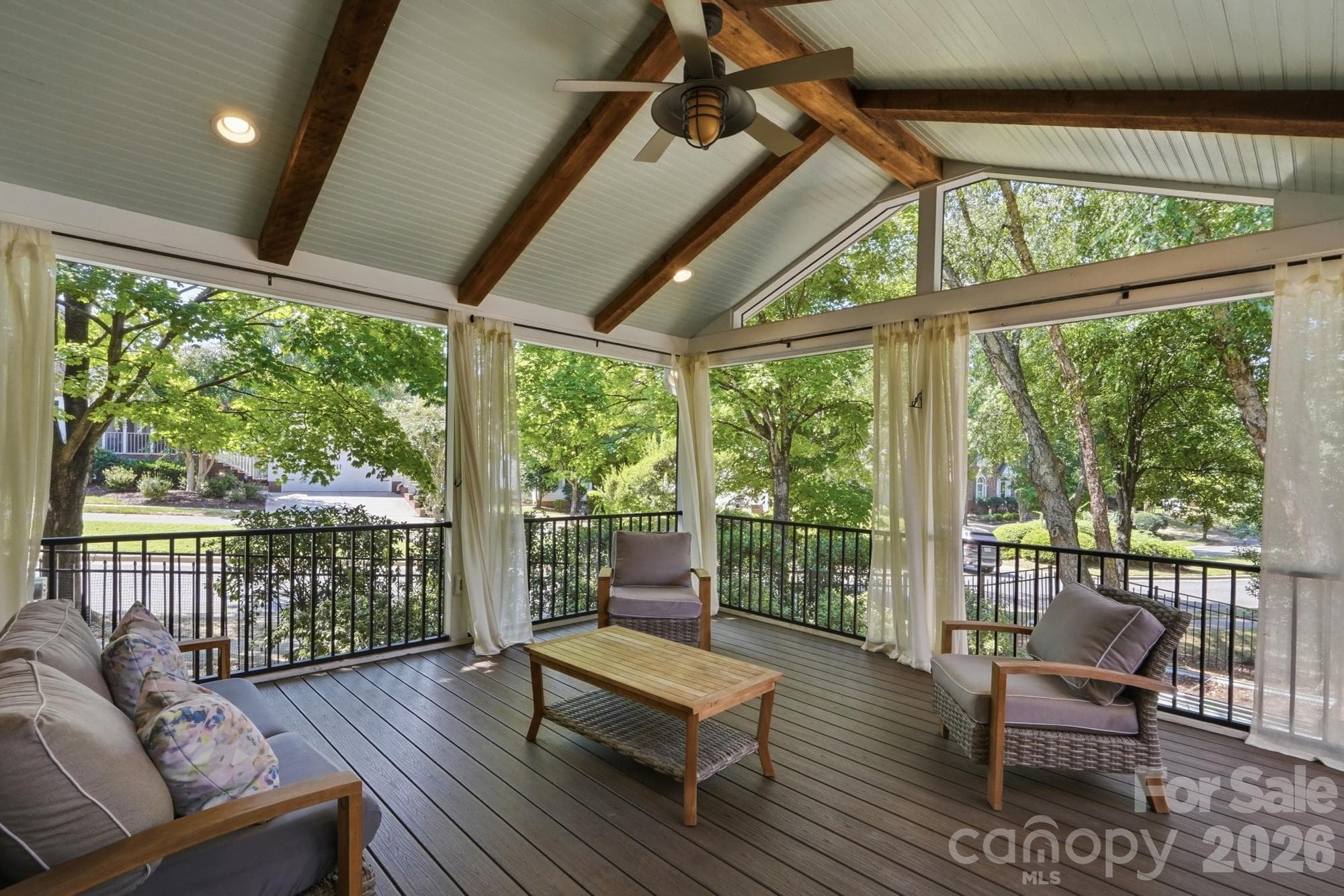 Screened in porch - 7130 Prescott Pond Lane, Charlotte