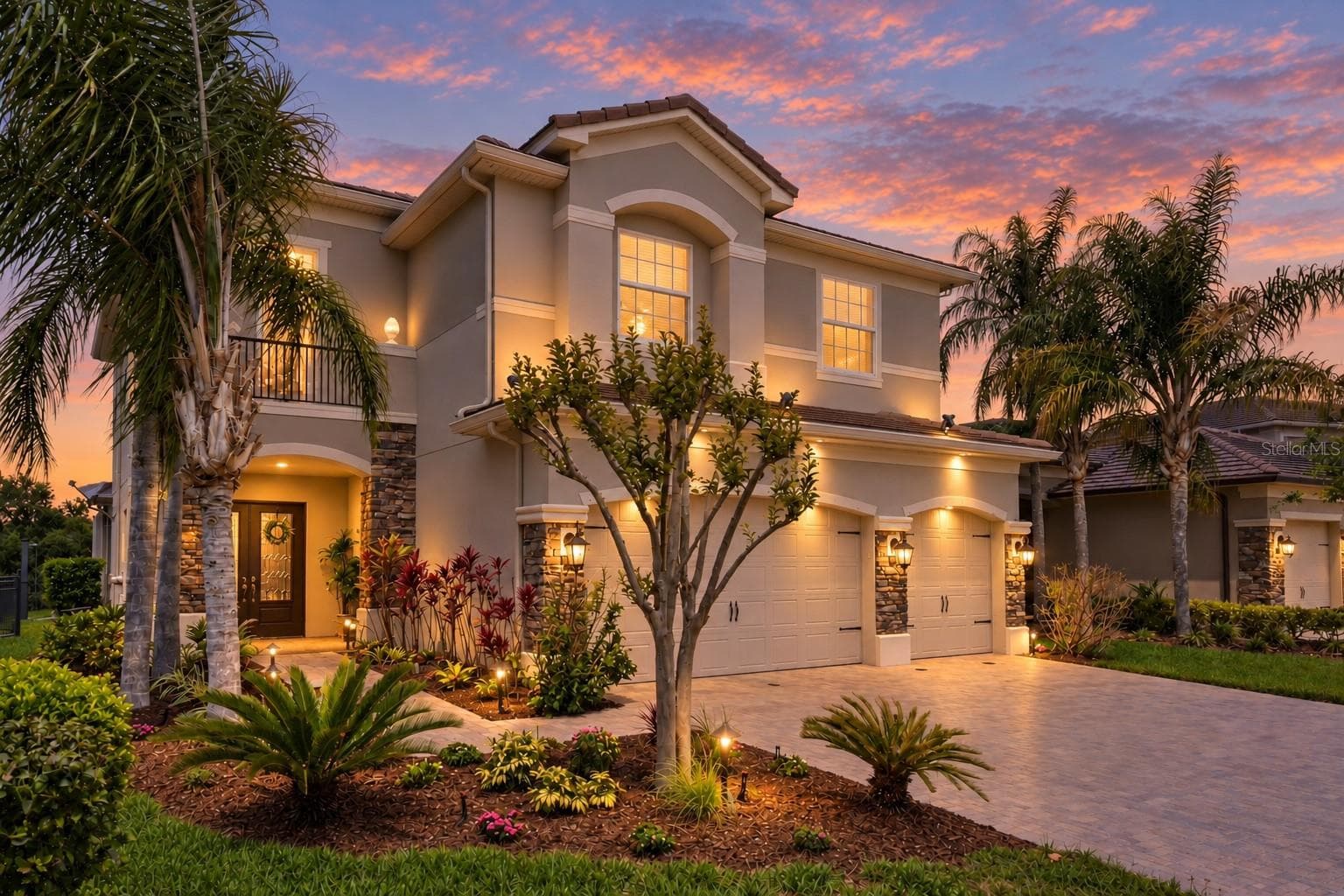 virtual twilight - 30351 TRISTANIA CT, WESLEY CHAPEL