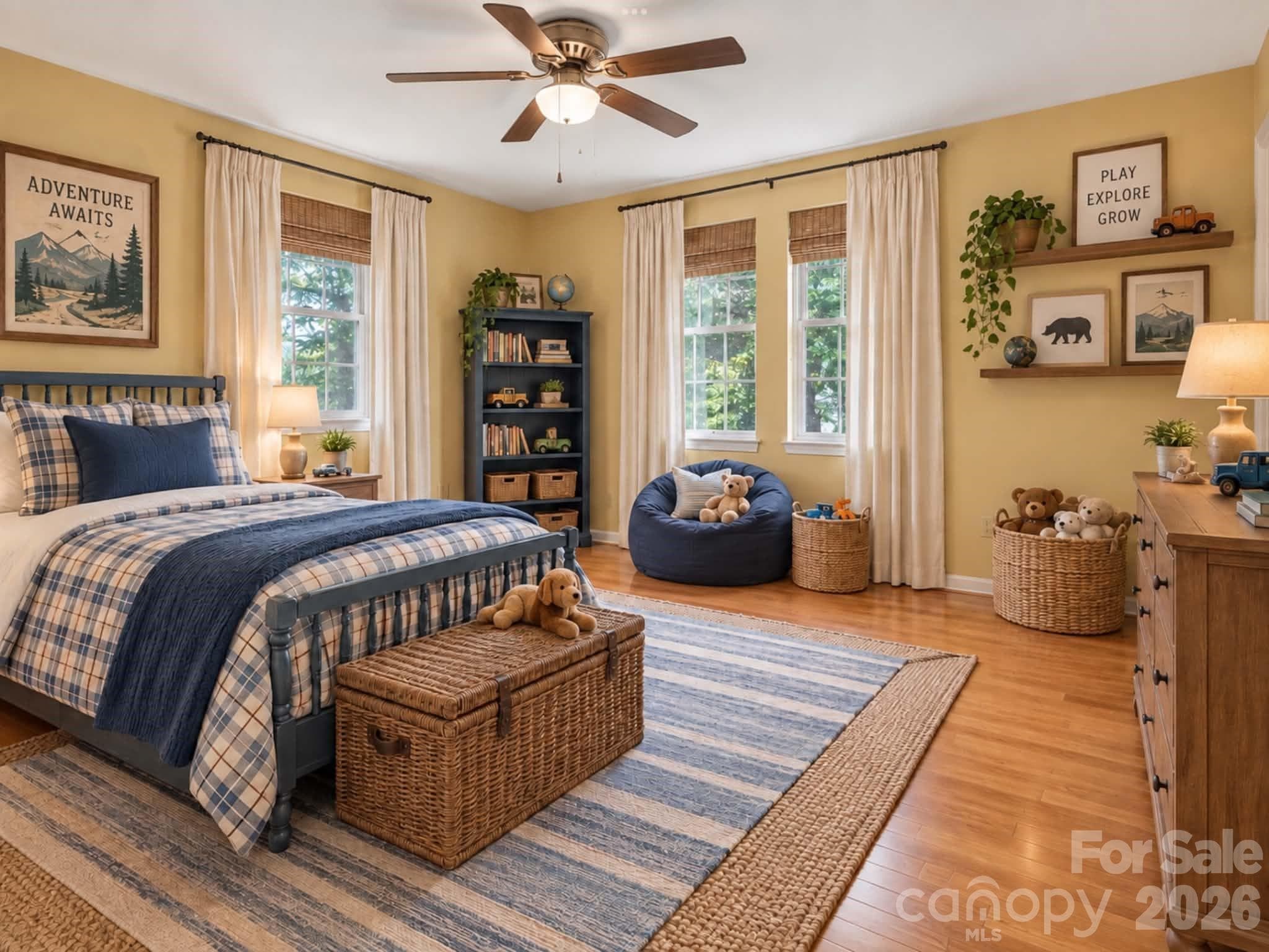 Virtual Staging - Bedroom - 553 Morgan Branch Road, Marshall
