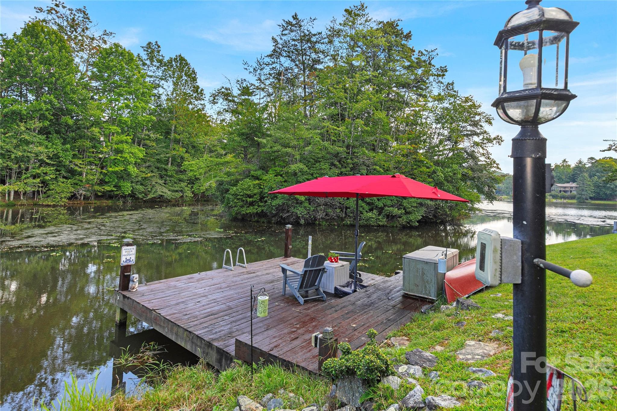 The home's dock provides internet, electrical and a fish light - 111 Kanunu Court, Brevard