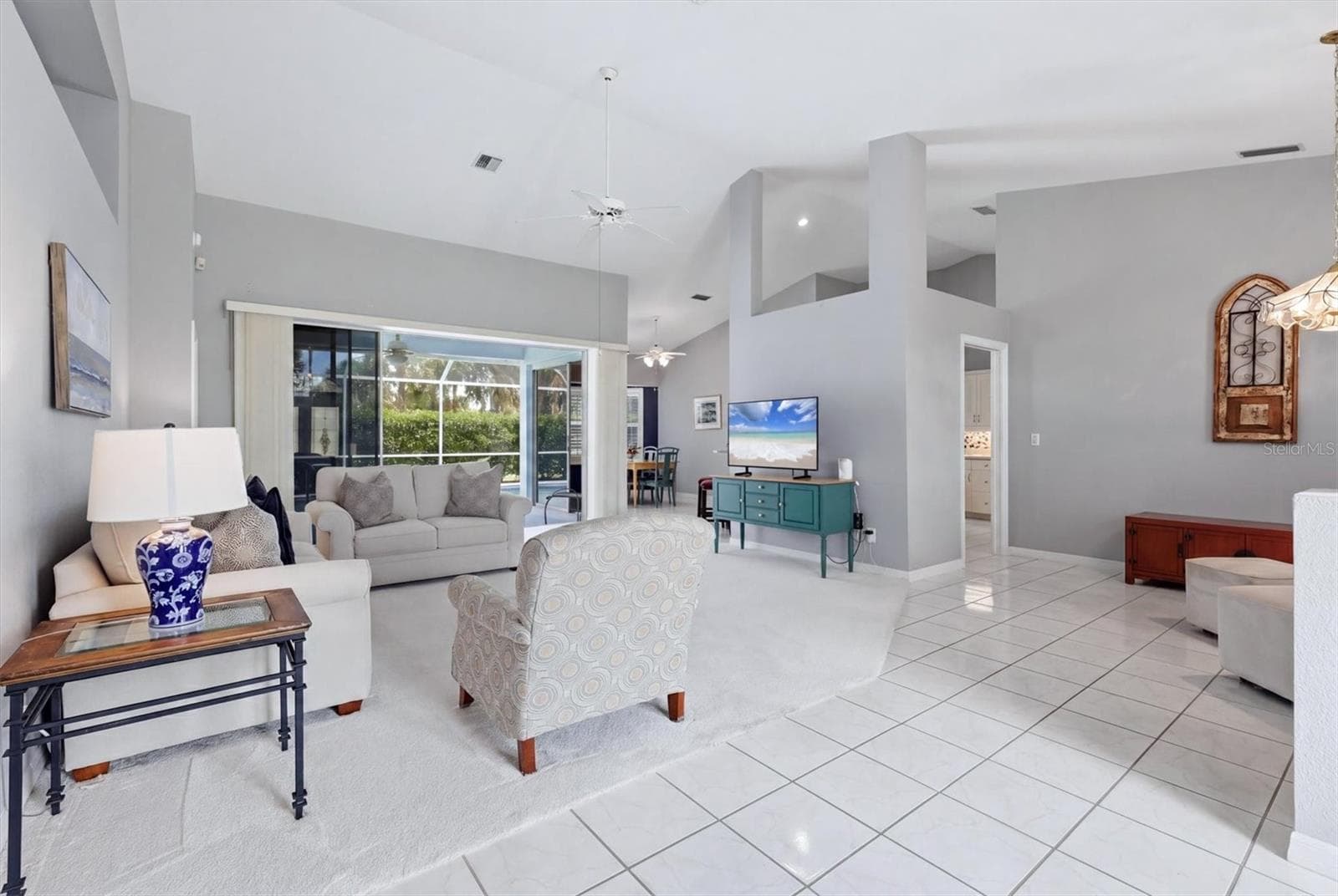 Living/Formal Dining/Pool/Kitchenette - 1787 KILRUSS DR, VENICE
