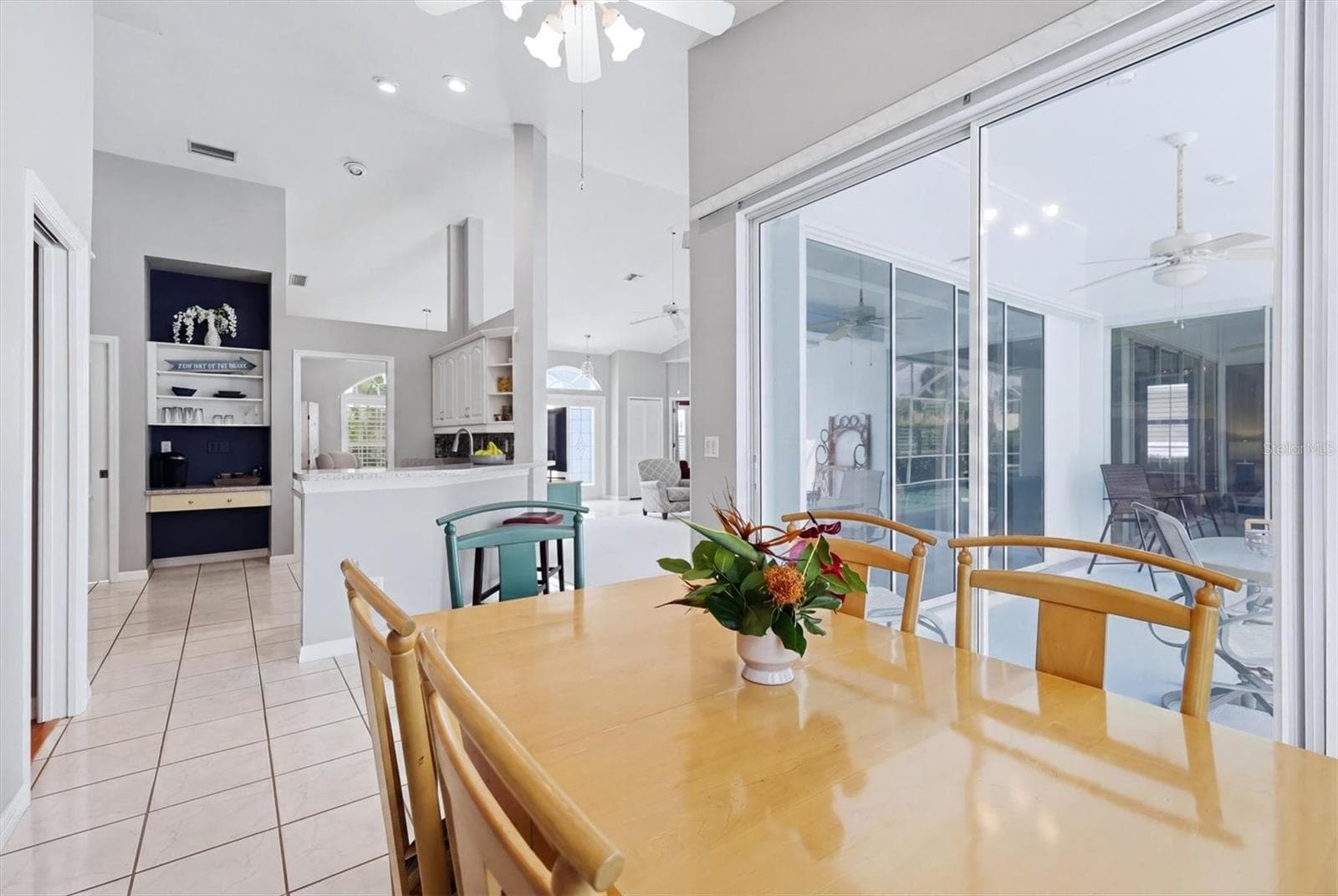 Kitchenette to Pool/Kitchen - 1787 KILRUSS DR, VENICE