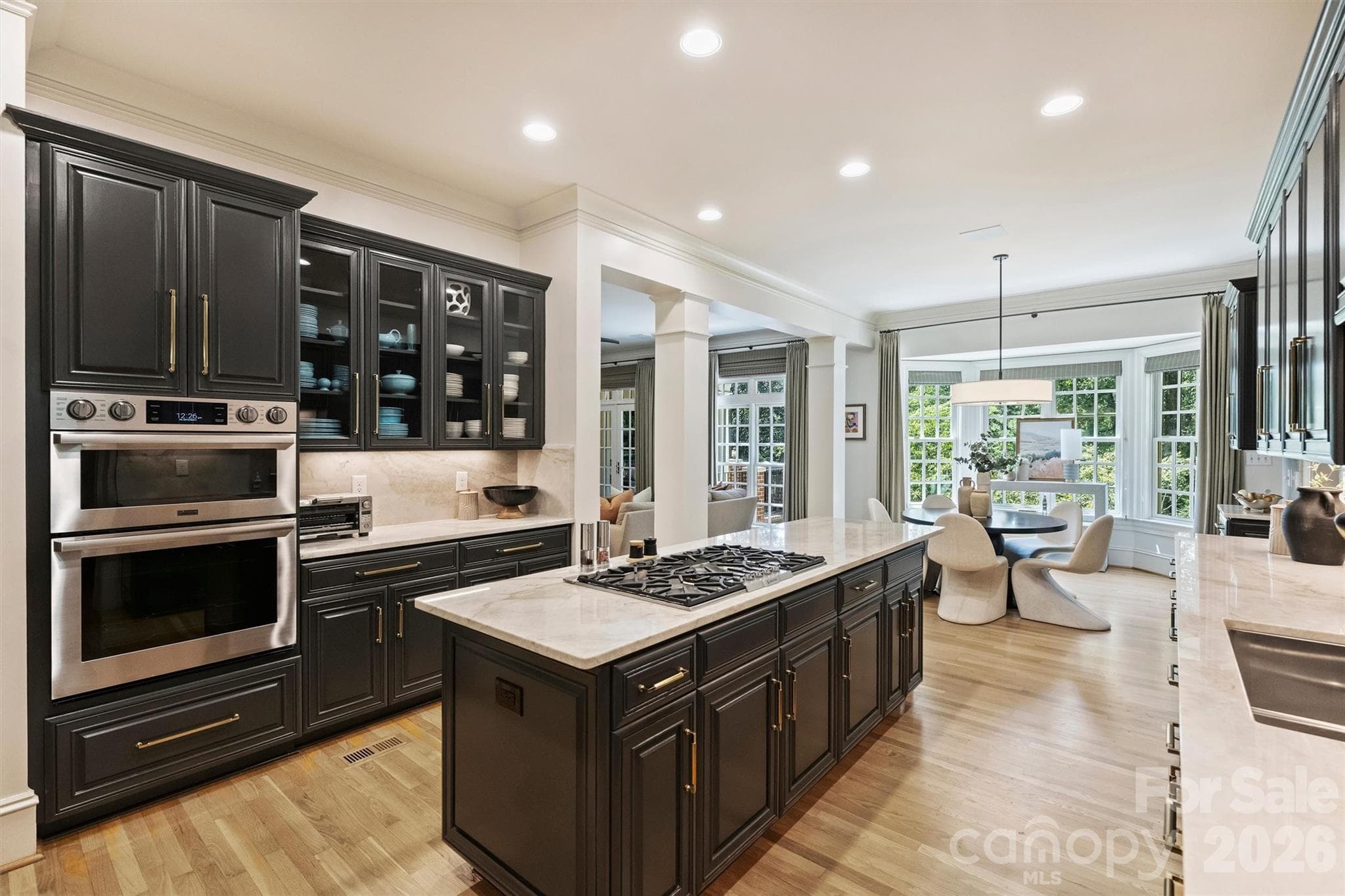 Chef's Kitchen looking into the Breakfast Area. - 2115 Foxcroft Woods Lane, Charlotte