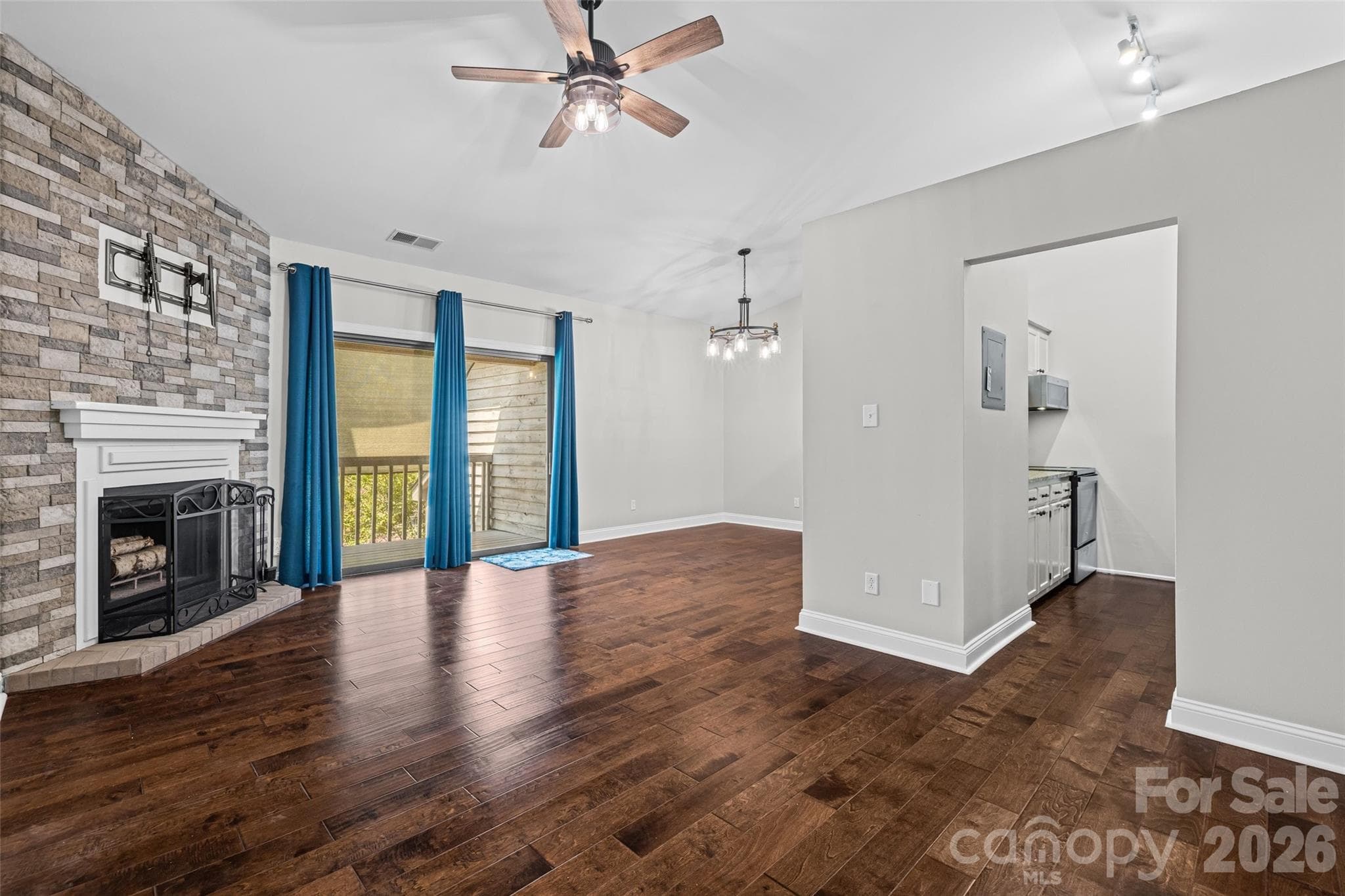 Room for a sectional and more in the open living area - 4160 Charlotte Highway, Lake Wylie