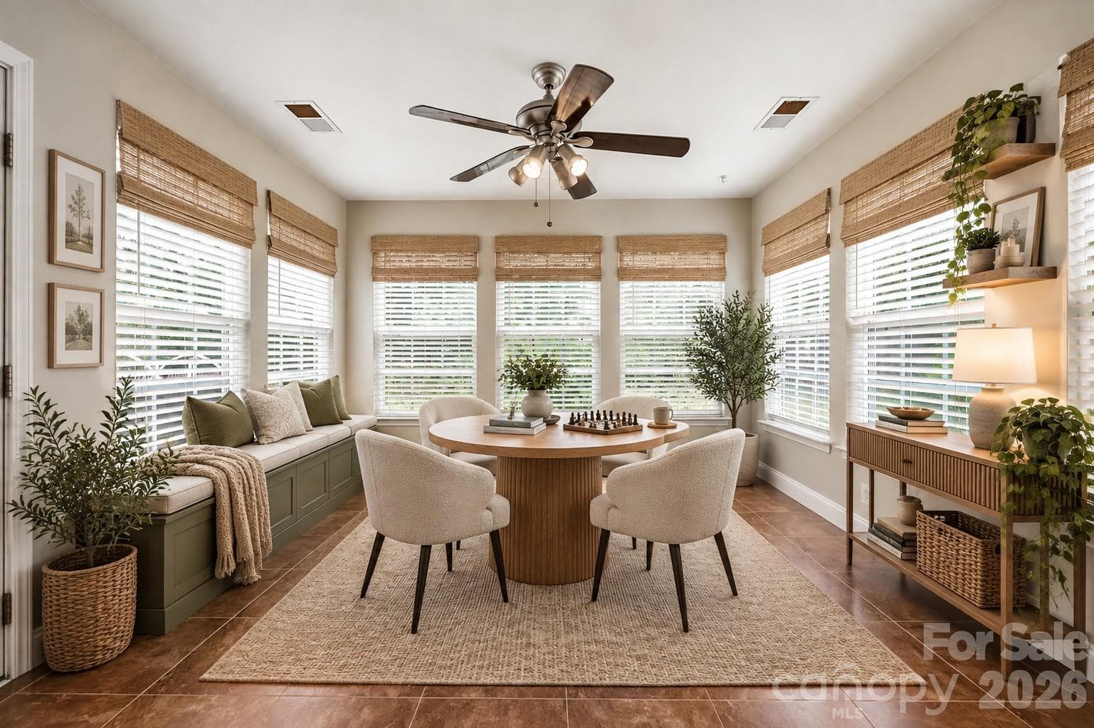 Virtually Staged - Sunroom - 6324 Carpentaria Court, Charlotte