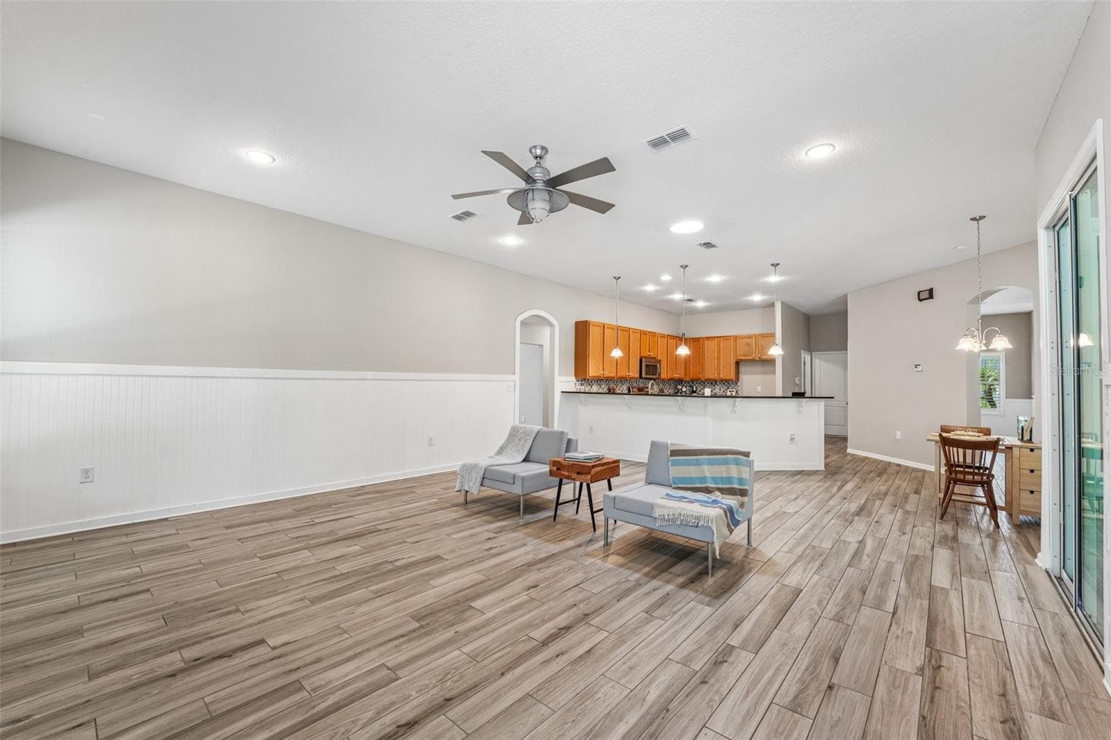 Family room, freshly painted - 353 CRESCENT KEY DR, ST AUGUSTINE