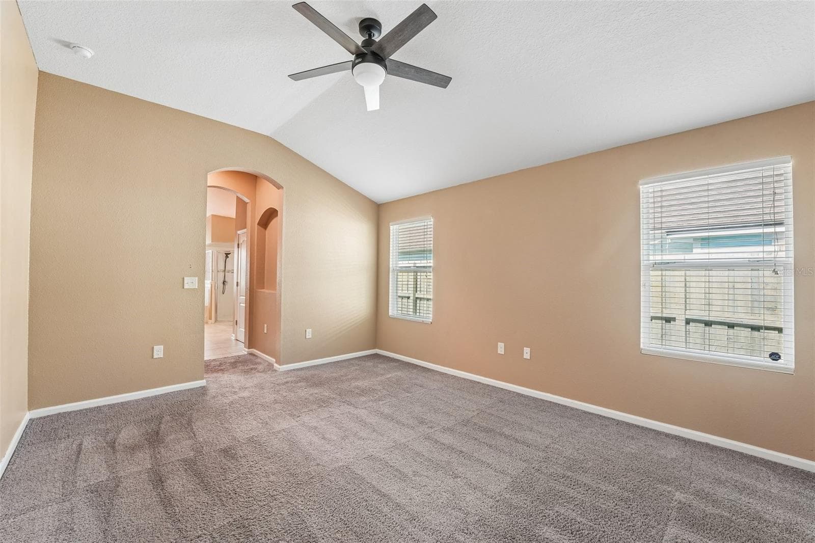 Primary bdrm, new ceiling fan - 353 CRESCENT KEY DR, ST AUGUSTINE