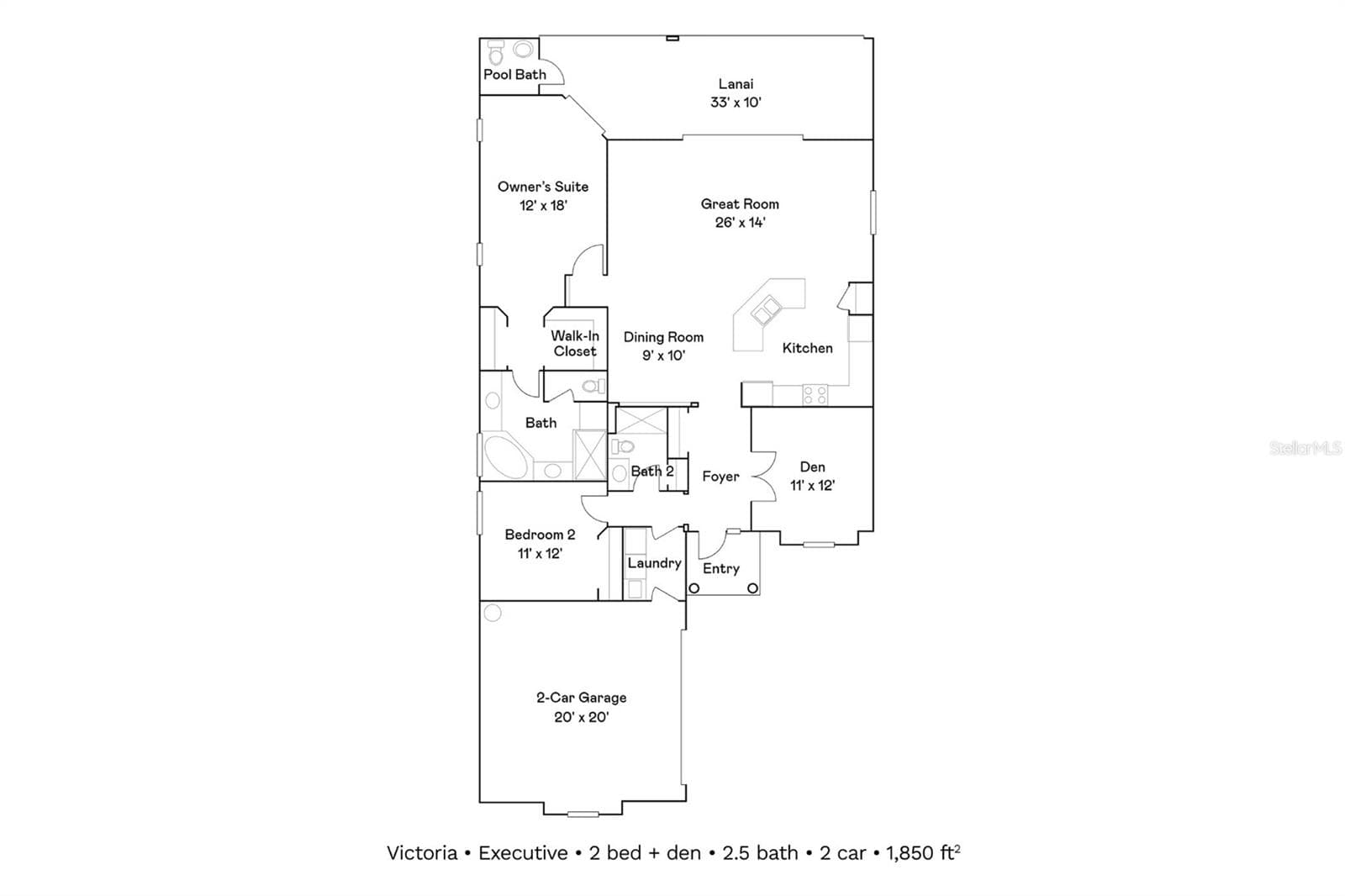 Floor Plan - 25228 KEYGRASS CT, PUNTA GORDA