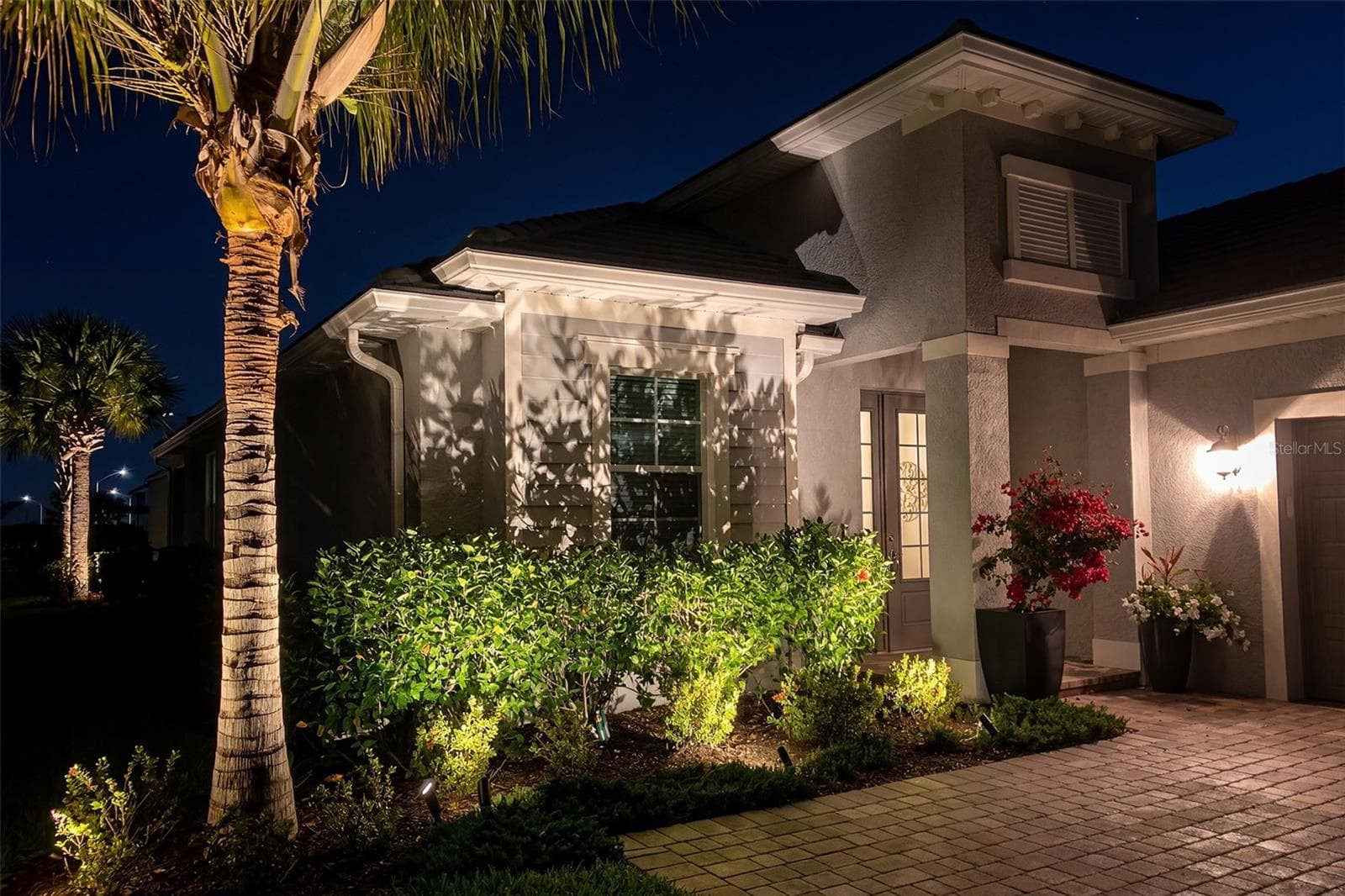 Front of House at Night - 25228 KEYGRASS CT, PUNTA GORDA