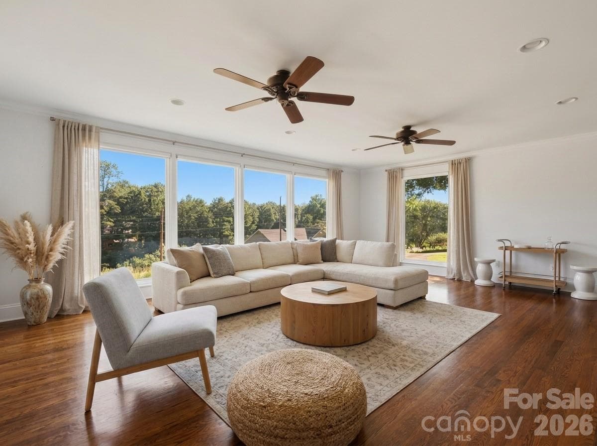 AI enhanced living room - 104 31st Avenue NE, Hickory
