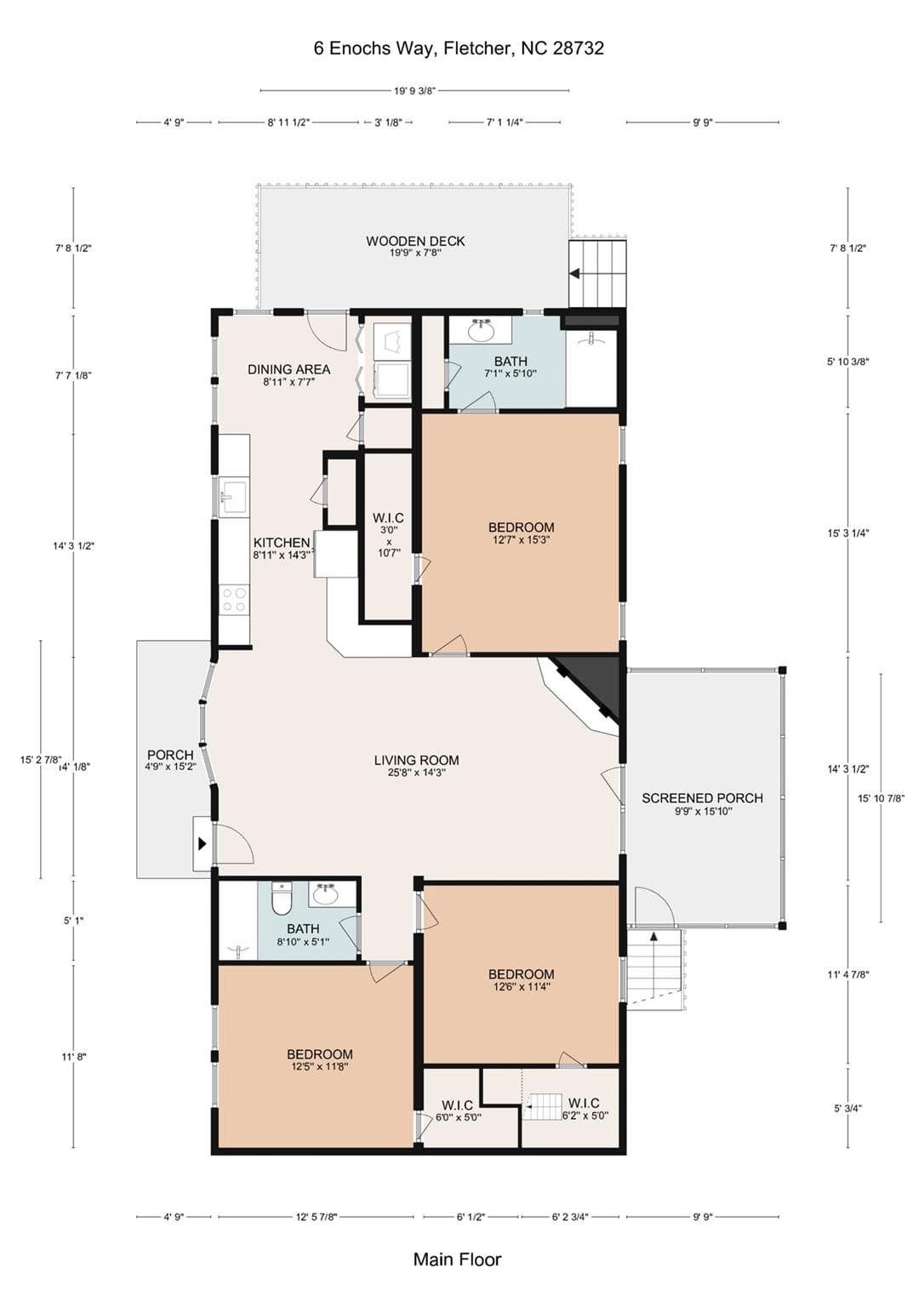 Single Family Residence at 6 Enochs Way, Fletcher, photo 45 of 46