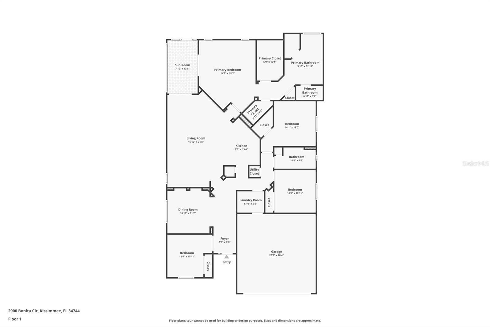 Floorplan - 2900 BONITA CIR, KISSIMMEE
