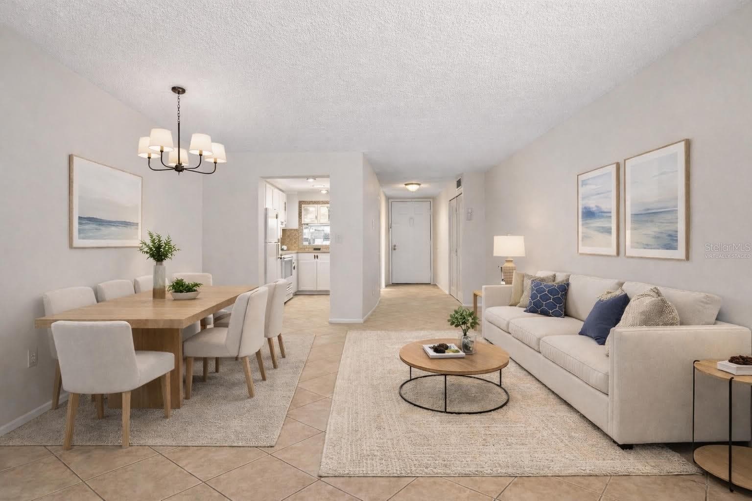 Virtually Staged Living Area - 509 PARKDALE MEWS #509, VENICE