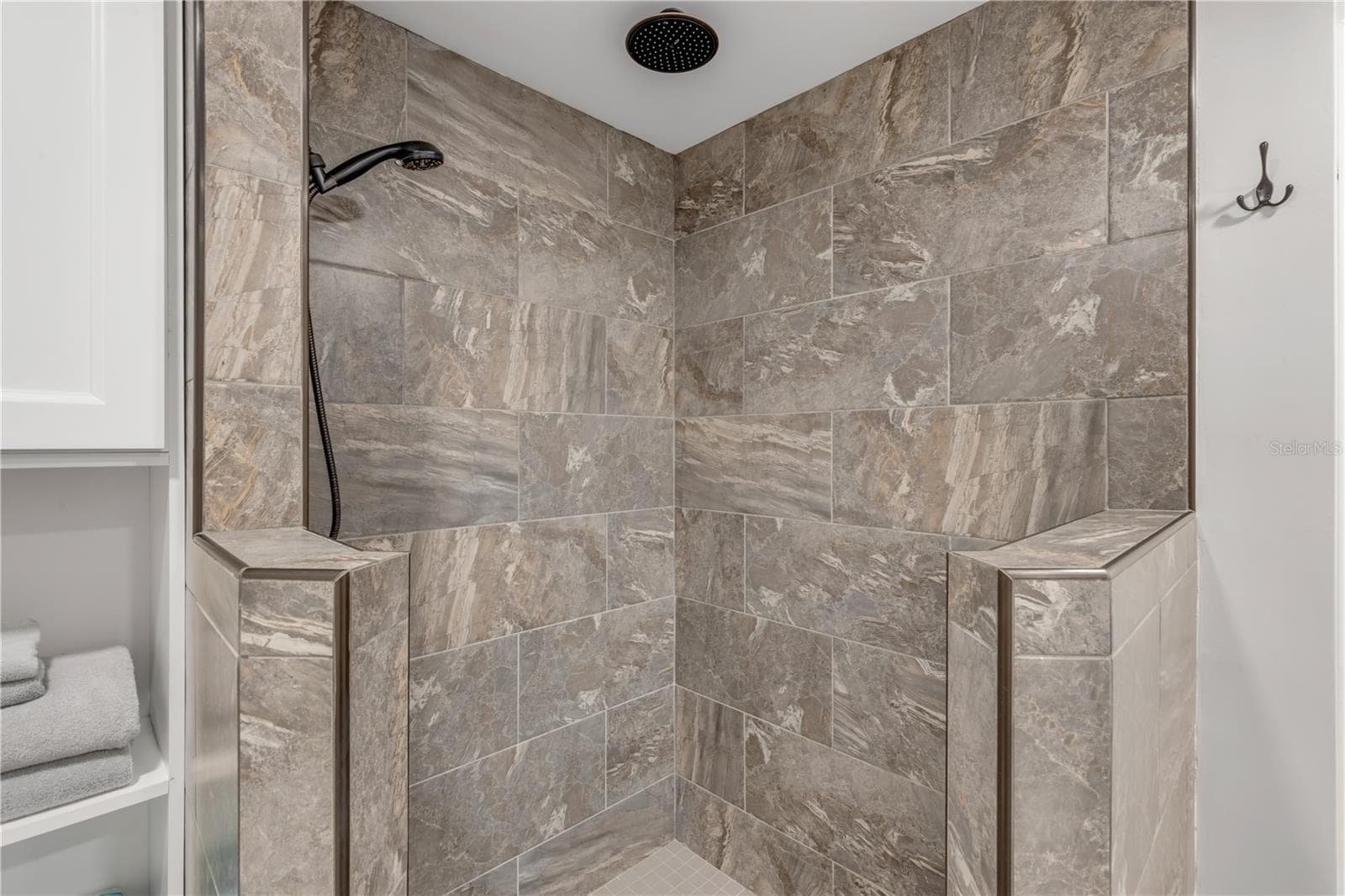 Apartment 1 Walk-in Shower - 2707 S ATLANTIC AVE, NEW SMYRNA BEACH