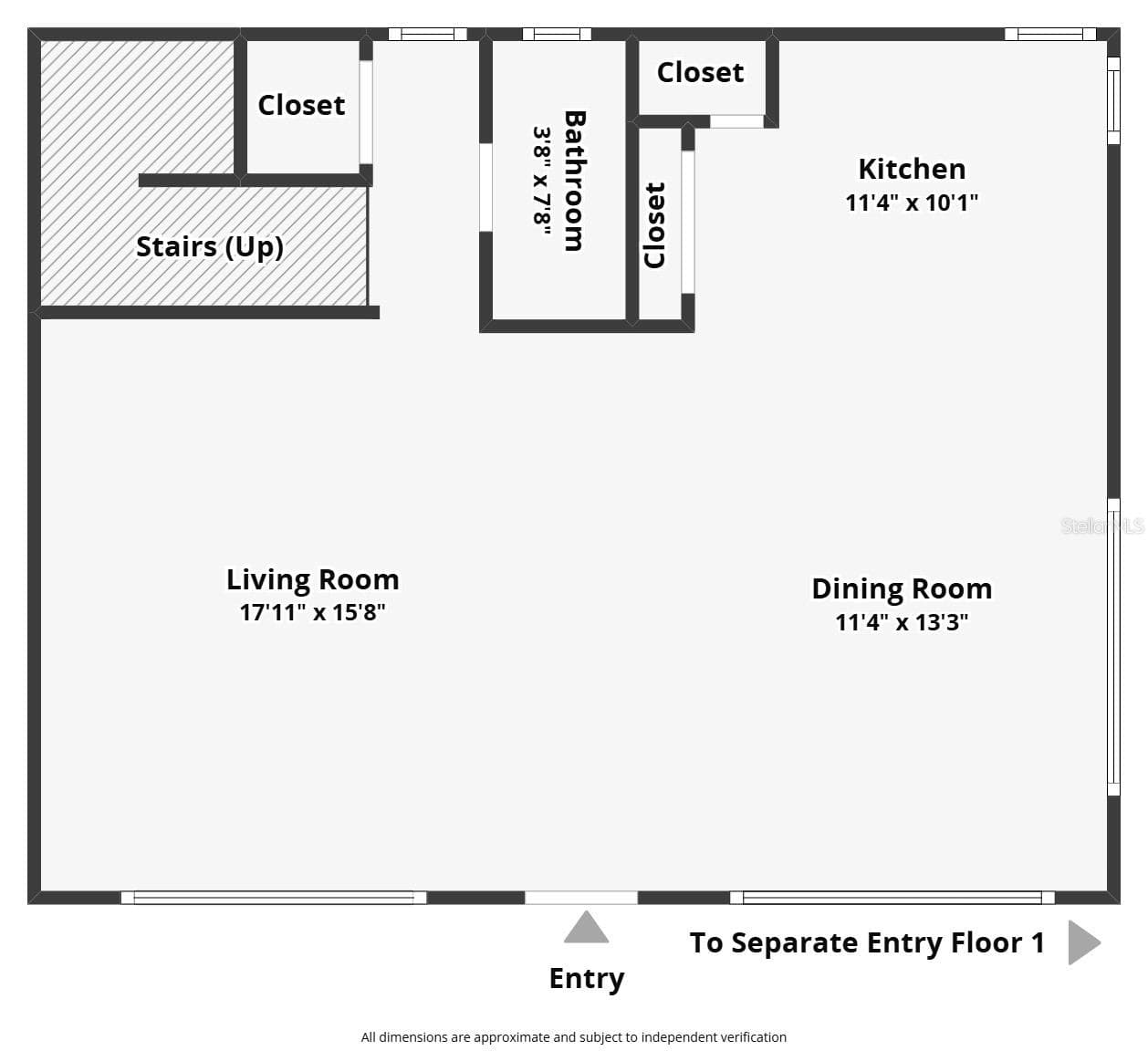 Apartment 2 Floor plan - first floor - 2707 S ATLANTIC AVE, NEW SMYRNA BEACH