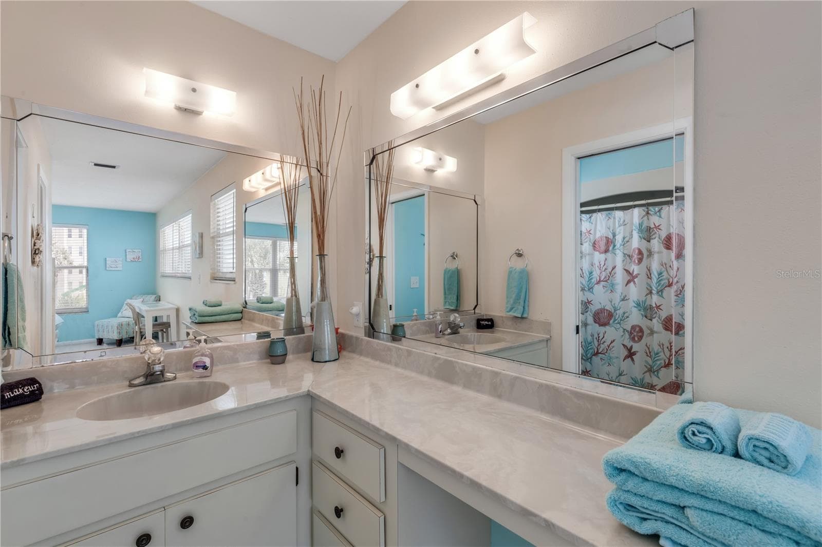 Apartment 2 Primary Bedroom en-suite Bath - 2707 S ATLANTIC AVE, NEW SMYRNA BEACH