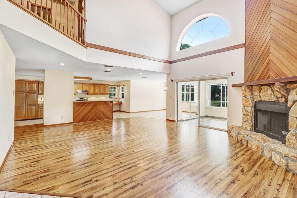 Family Room with stunning fireplace - 13108 LILITA AVE, DOVER