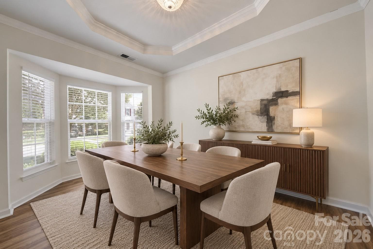 Formal Dining Room Staged - Lake Wylie