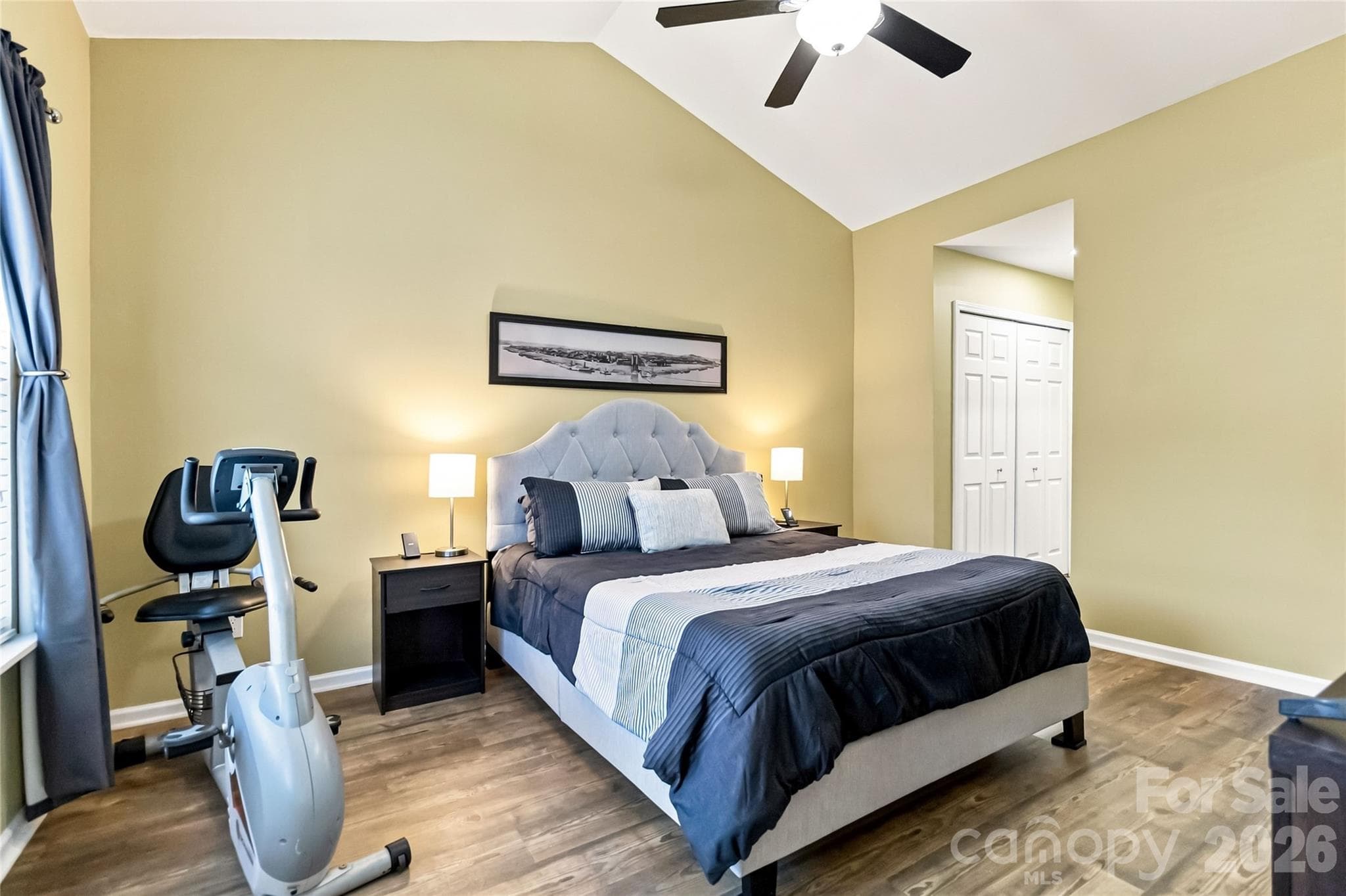 Primary bedroom with vaulted ceiling! - 4829 Grier Farm Lane, Charlotte