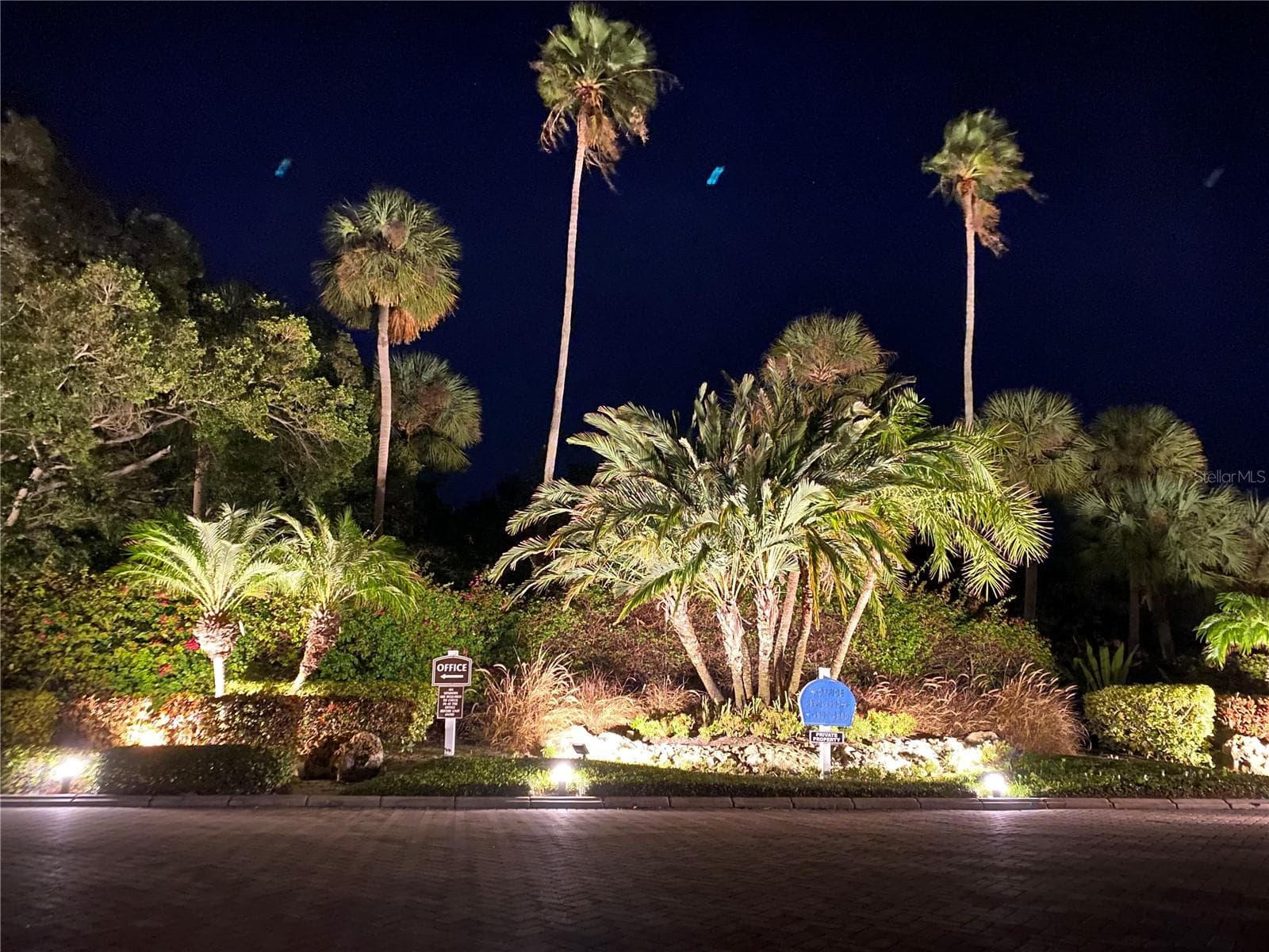 Windward Bay Entry at Night! - 4750 GULF OF MEXICO DR #Villa 8, LONGBOAT KEY