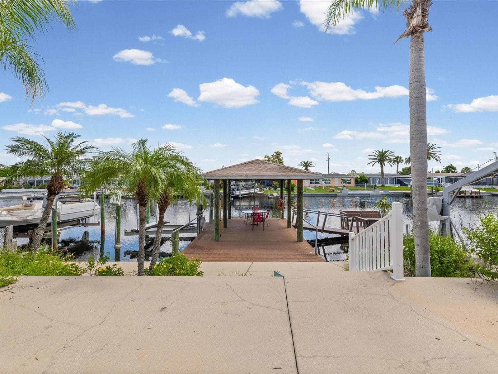 Backyard/Dock - 12612 4TH ISLE, HUDSON