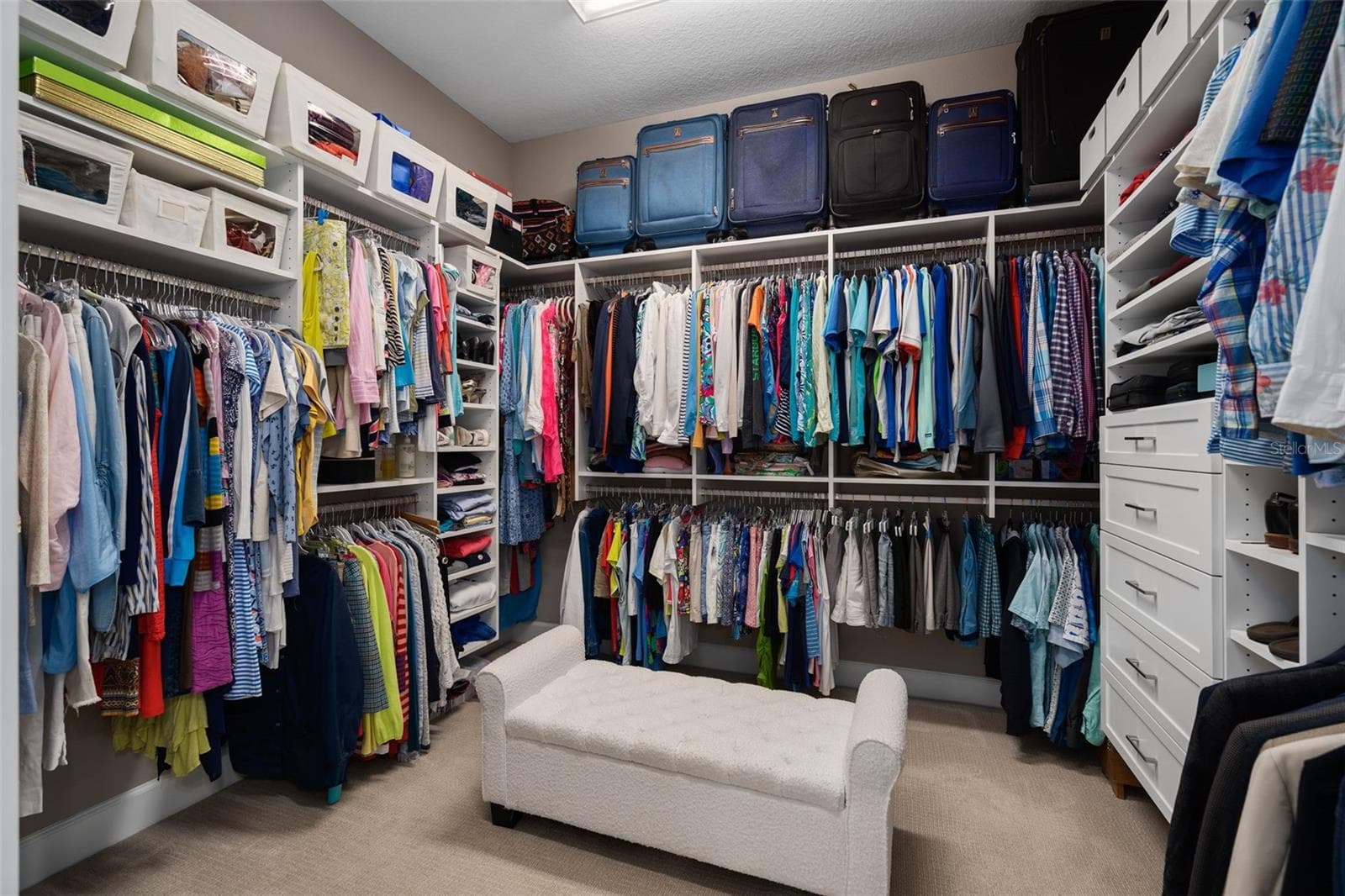 Primary Suite custom organized closet. - 1279 ZEEK RIDGE ST, CLERMONT