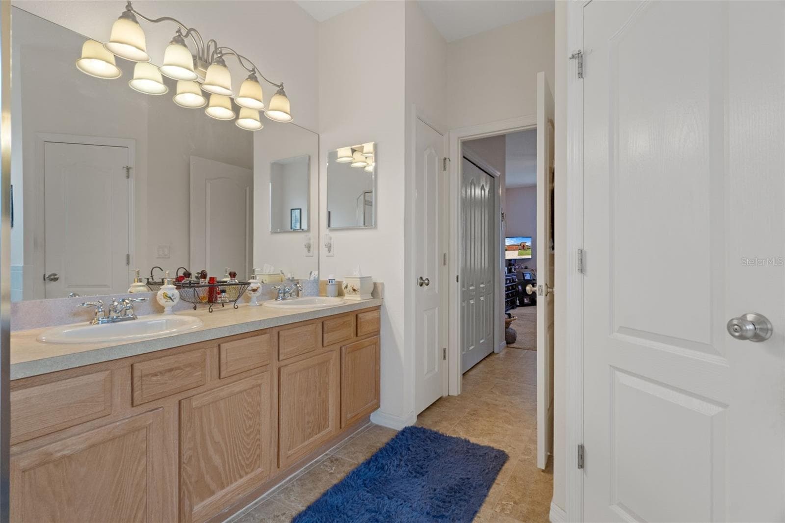The Master Bathroom has a Large Vanity with Dual Sinks - 14056 LEYBOURNE WAY, SPRING HILL