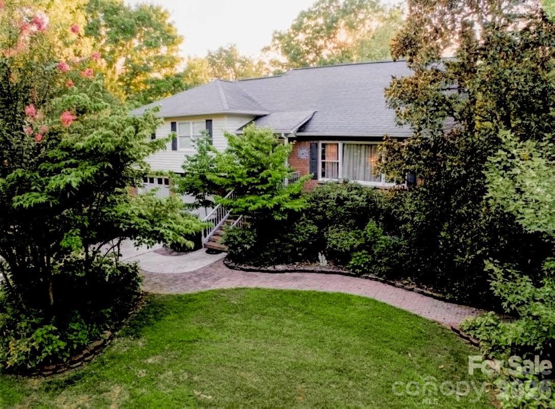 Front Entrance with a wrap around sidewalk - Kings Mountain