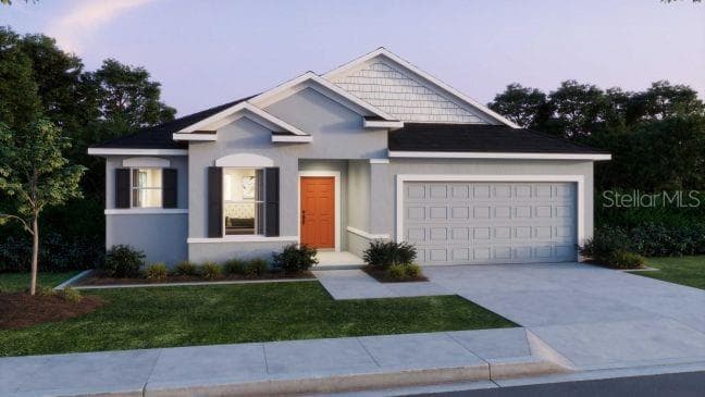 Artist Rendering at Dusk - 50 WOODBURY DR, PALM COAST