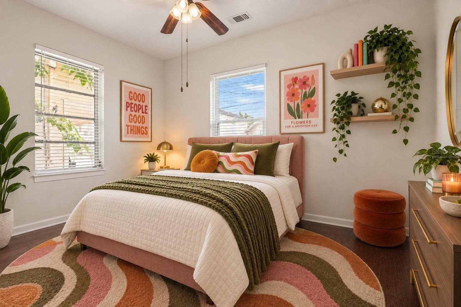 Front bedroom virtually staged - 1310 E 15TH AVE, TAMPA