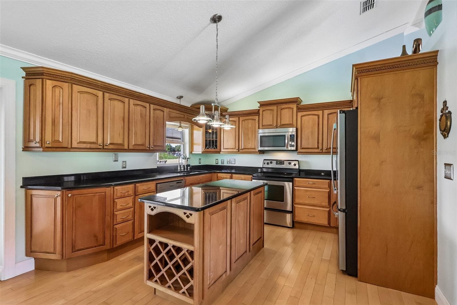 Wine rack and lovely shelving/ All appliances in kitchen included - 28116 LOIS DR, TAVARES