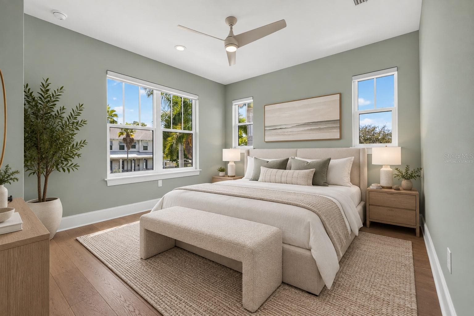 Virtually staged bedroom #3 - 239 39TH AVE NE, ST PETERSBURG