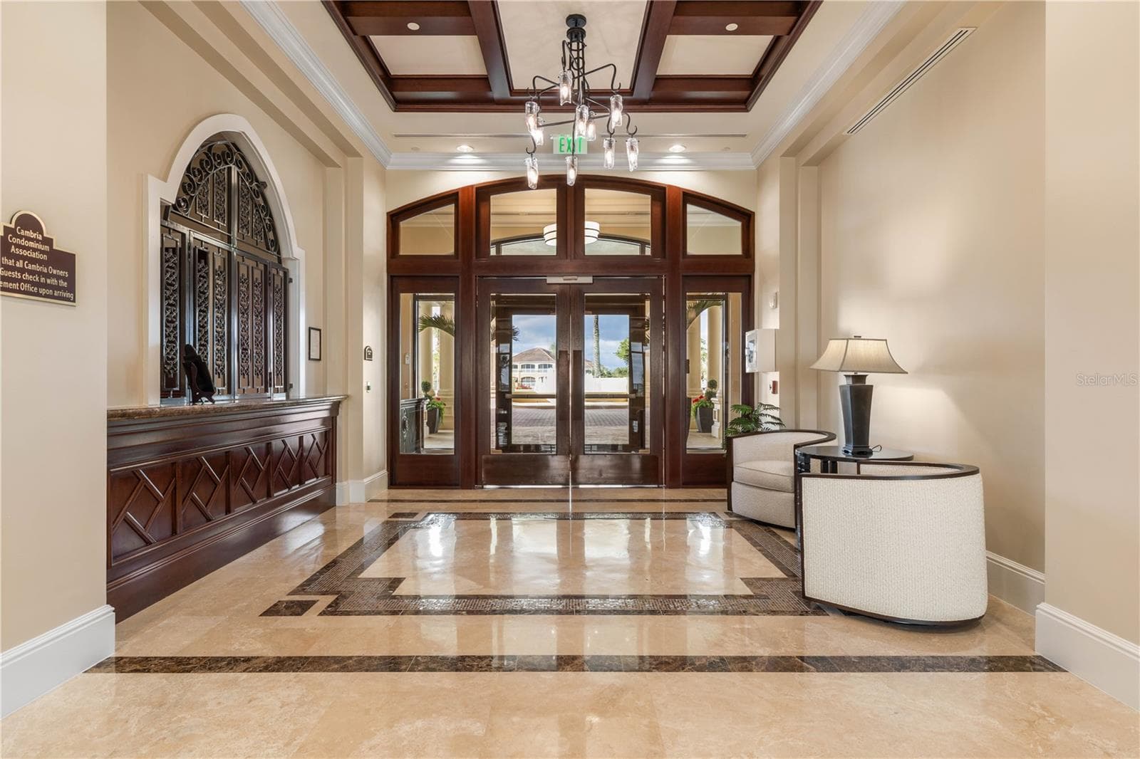 Lobby Front Door - 19 AVENUE DE LA MER #405, PALM COAST