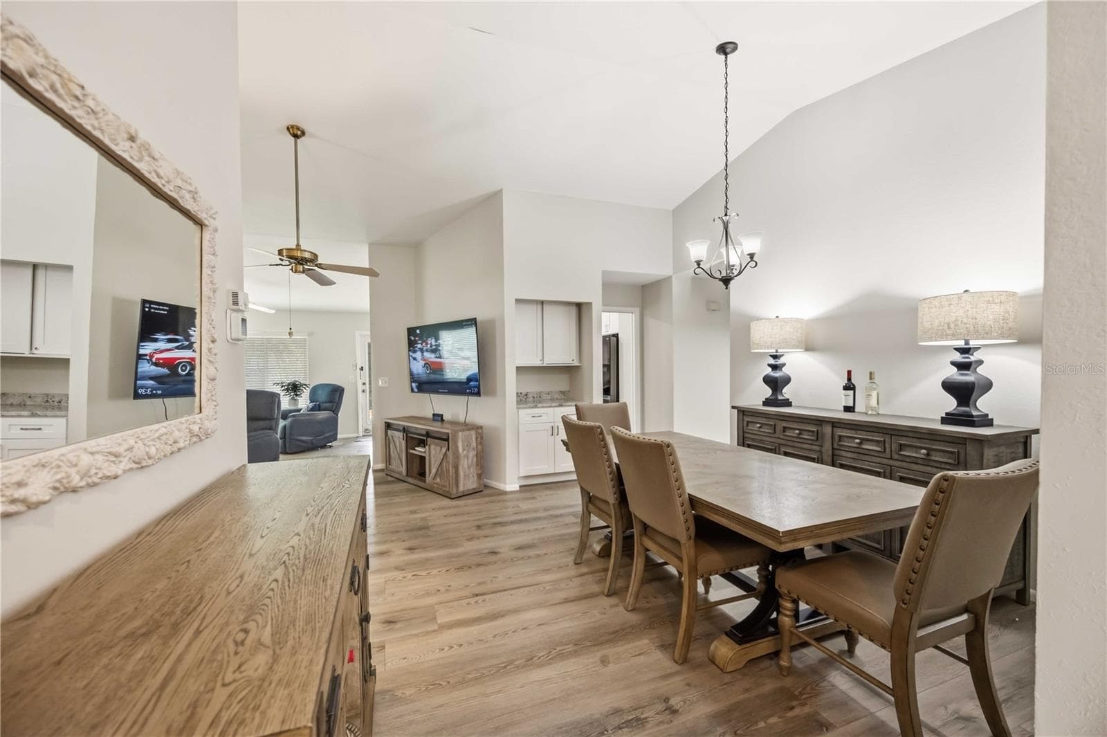 View from front entryway into dining area - 680 LINDEN DR, ENGLEWOOD