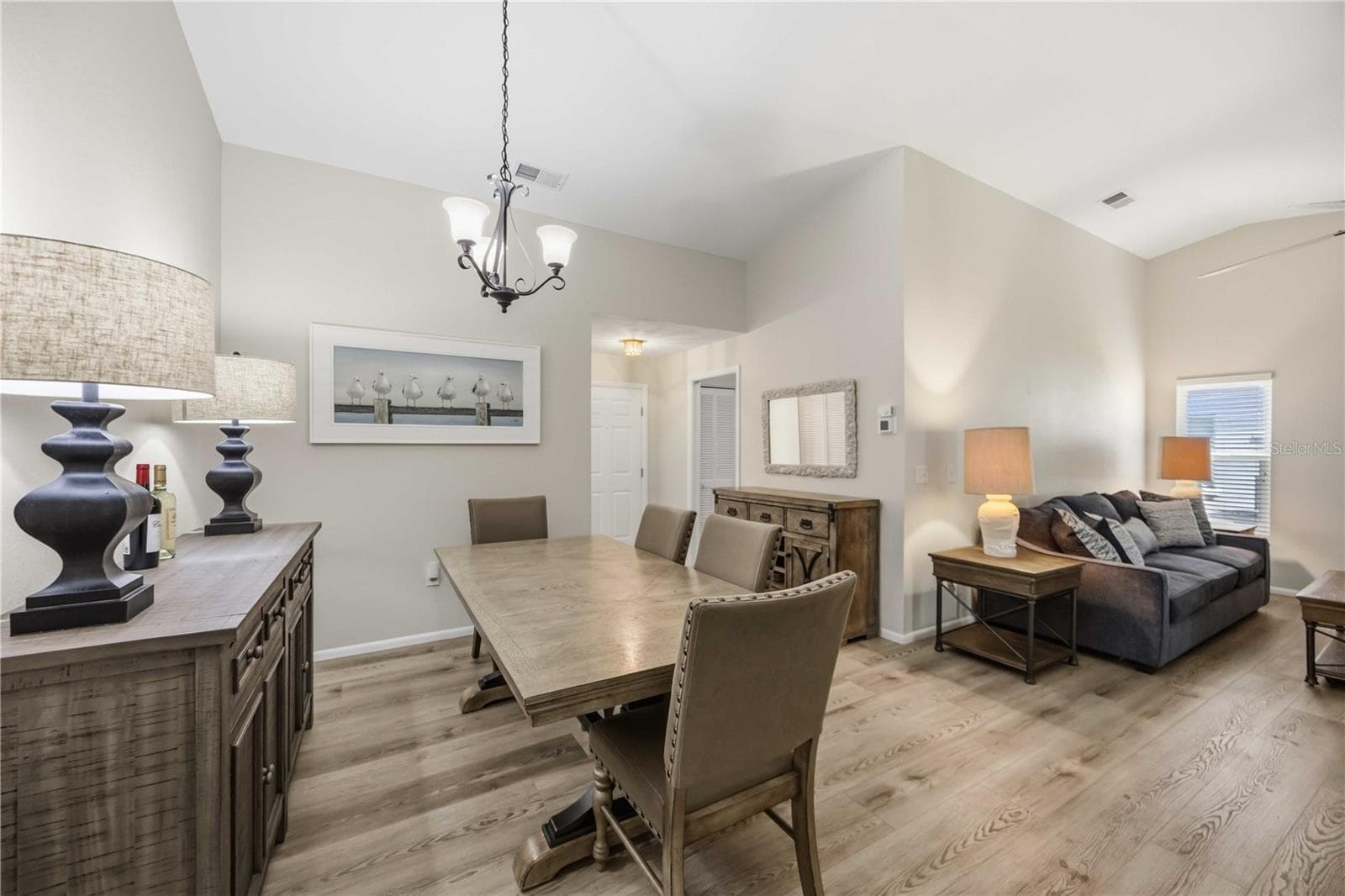 Dining area open to Living Room - 680 LINDEN DR, ENGLEWOOD